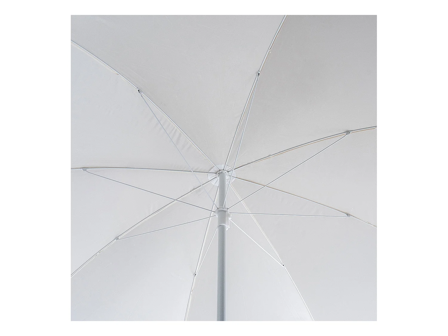 KADAX Parasol ogrodowy Igal biały 220cm