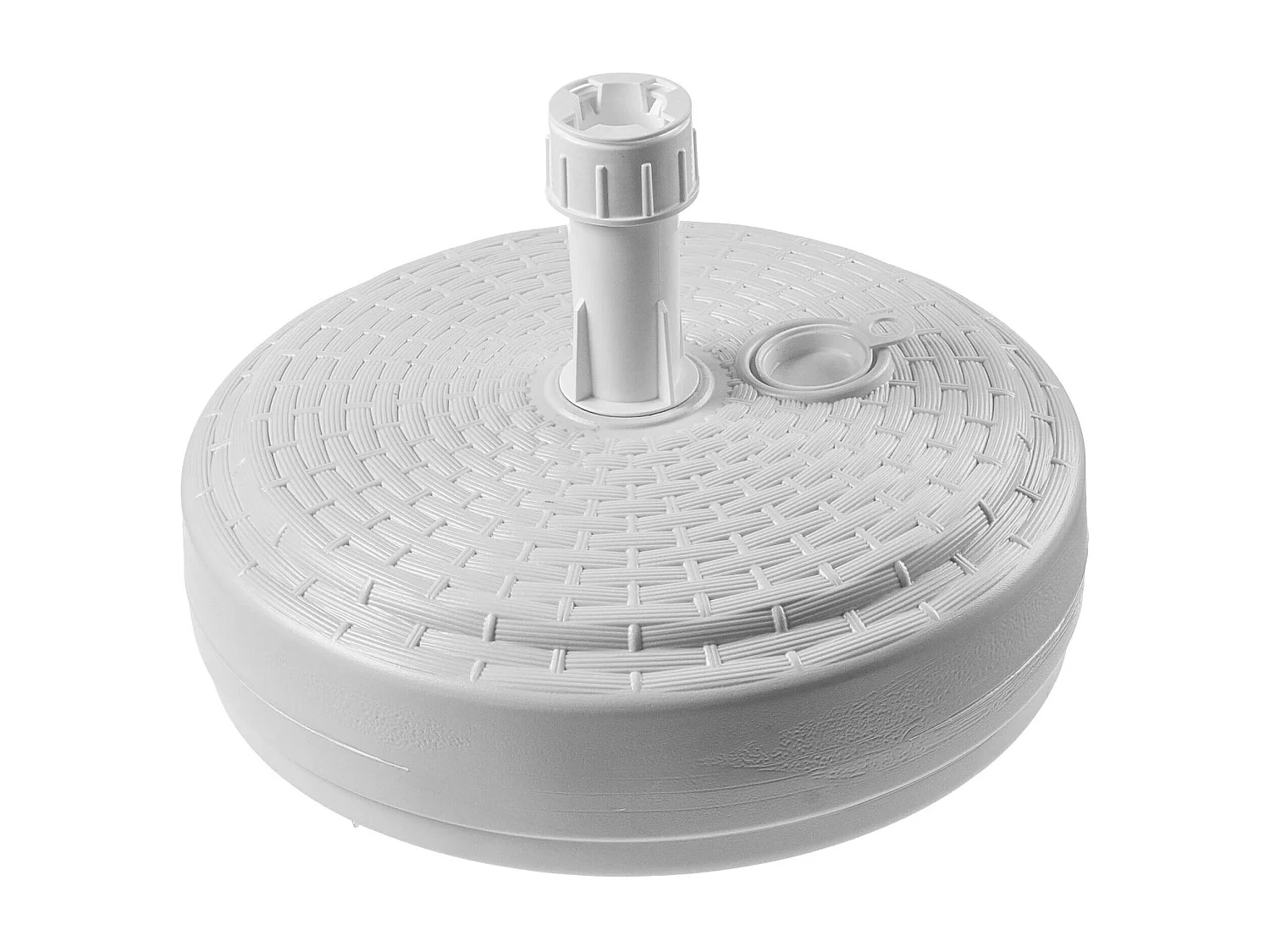 Pied de parasol KADAX, pied de parasol rond, support de parasol remplissable de sable, d'eau ou de gravier, pied en plastique pour jardin, terrasse, plage (version