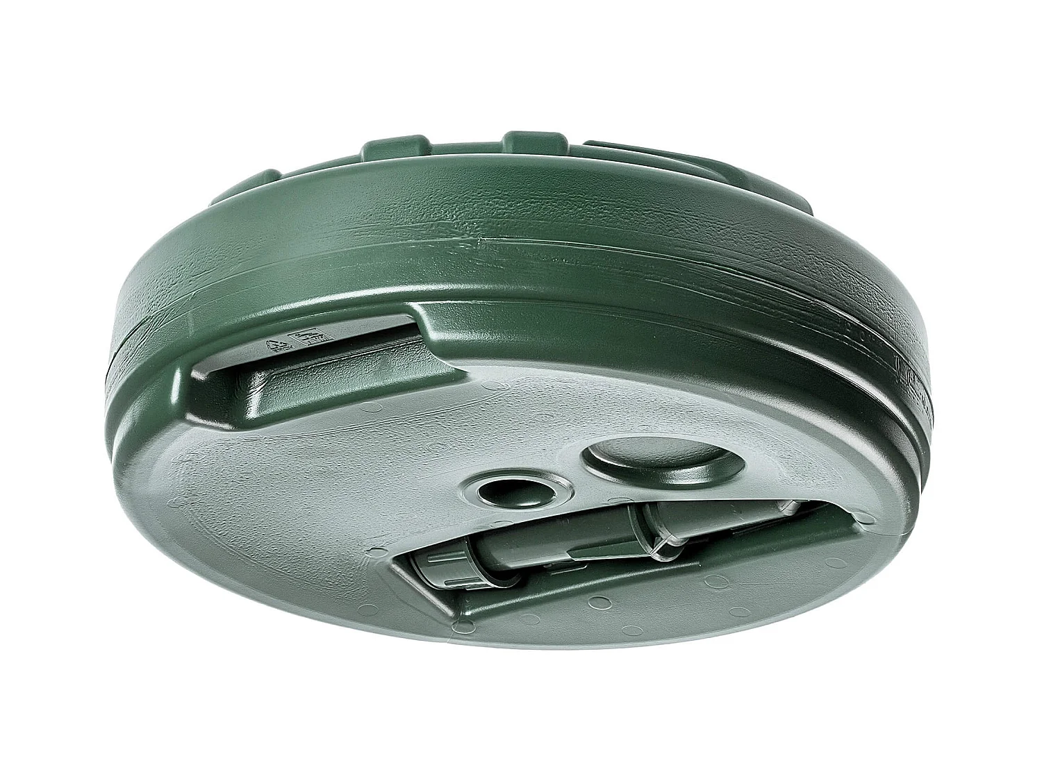 KADAX Sonnenschirmständer, runder Schirmständer, Sonnenschirmhalter zum Befüllen mit Sand, Wasser oder Kies, Ständer aus Kunststoff für Garten, Terrasse, Strand