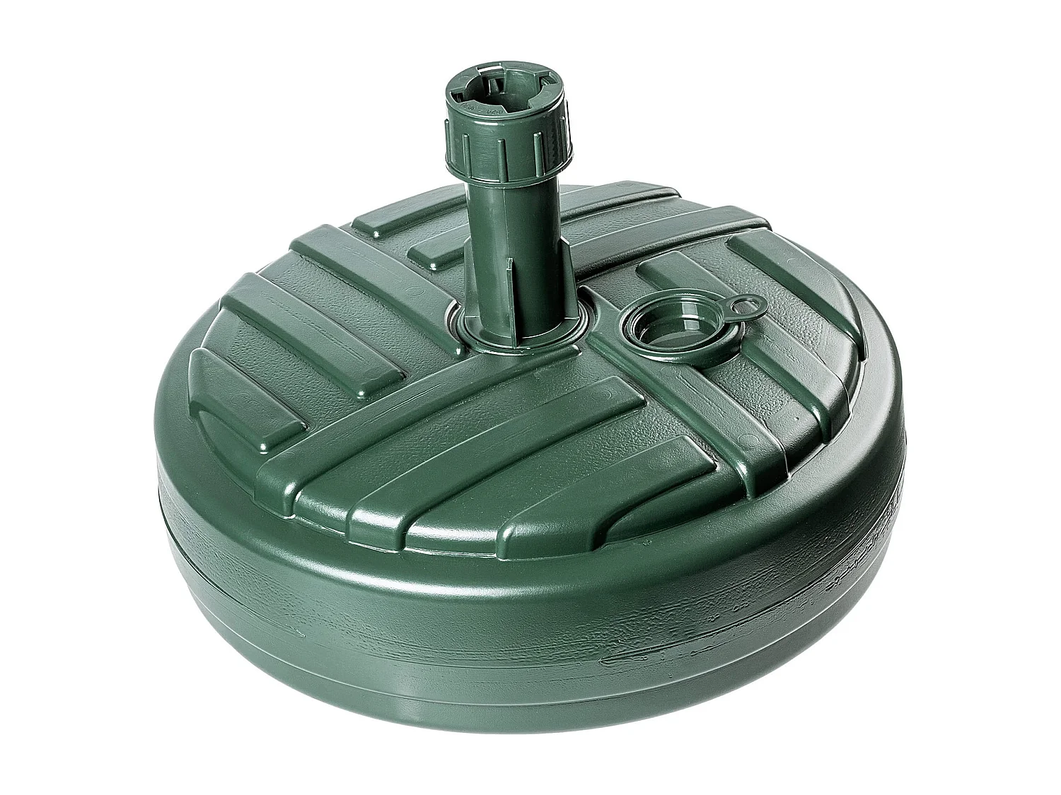 Pied de parasol KADAX, pied de parasol rond, support de parasol à remplir de sable, d'eau ou de gravier, pied en plastique pour jardin, terrasse, plage (version 1,