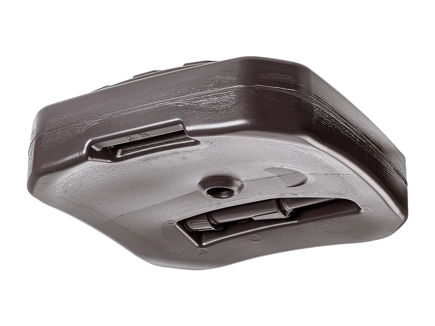 Pied de parasol KADAX, pied de parasol rond, support de parasol remplissable de sable, d'eau ou de gravier, pied en plastique pour jardin, terrasse, plage (version