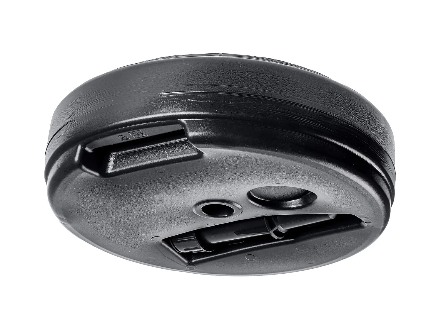 KADAX Podstawa pod parasol ogrodowy Solero rattan okrągła antracyt