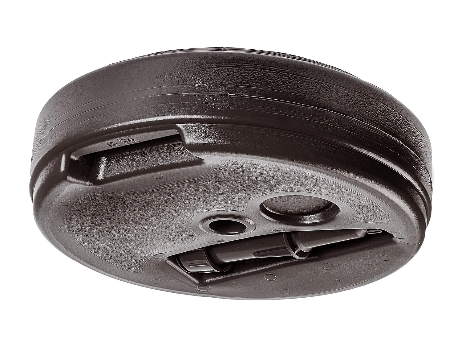 Pied de parasol KADAX, pied de parasol rond, support de parasol pouvant être rempli de sable, d'eau ou de gravier, pied en plastique pour jardin, terrasse, plage