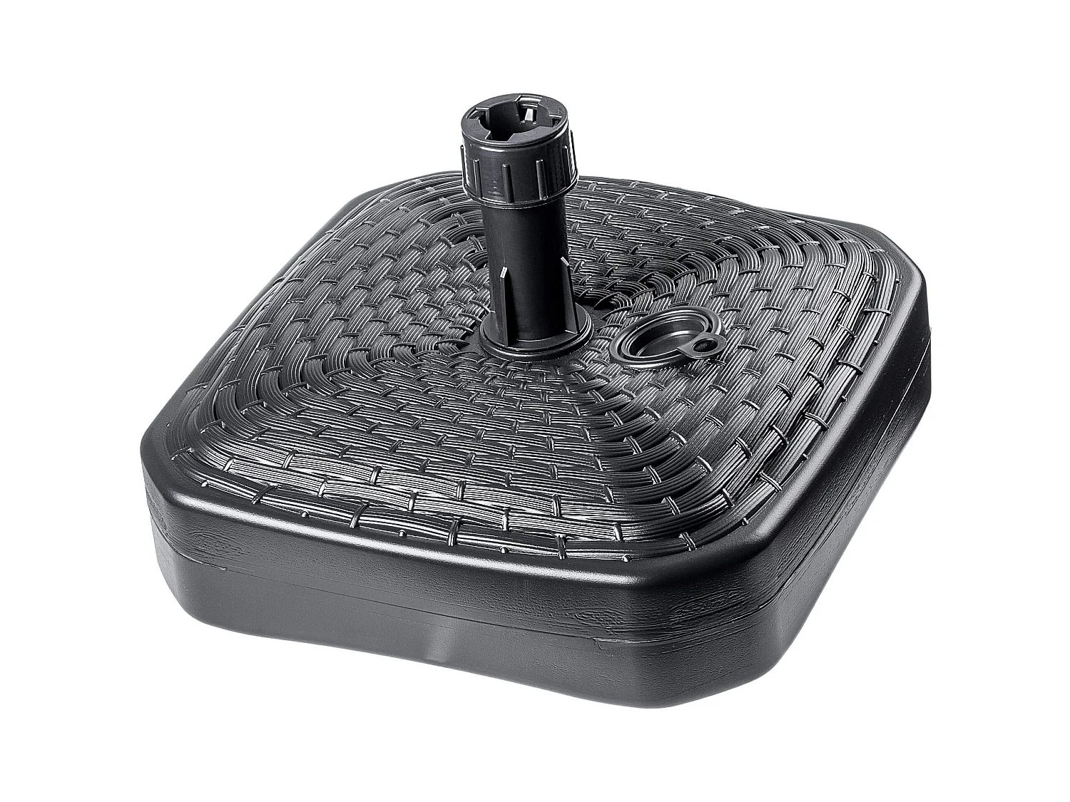 Supporto per ombrellone KADAX, supporto per ombrellone rotondo, supporto per ombrellone riempibile con sabbia, acqua o ghiaia, supporto in plastica per giardino,