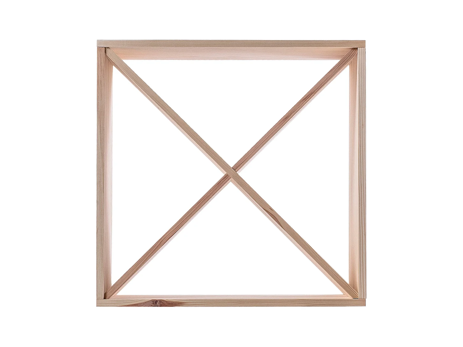 KADAX Regał na wino Loreo X drewniany jasny brąz