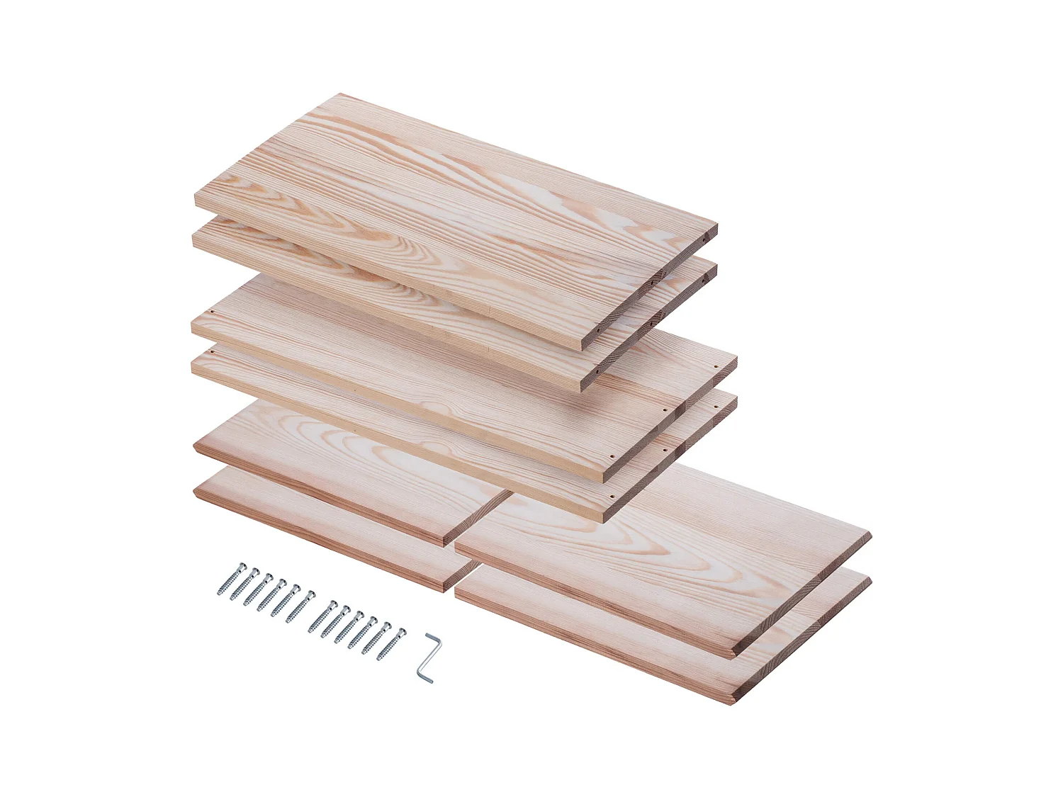 KADAX Regał na wino Loreo X drewniany jasny brąz