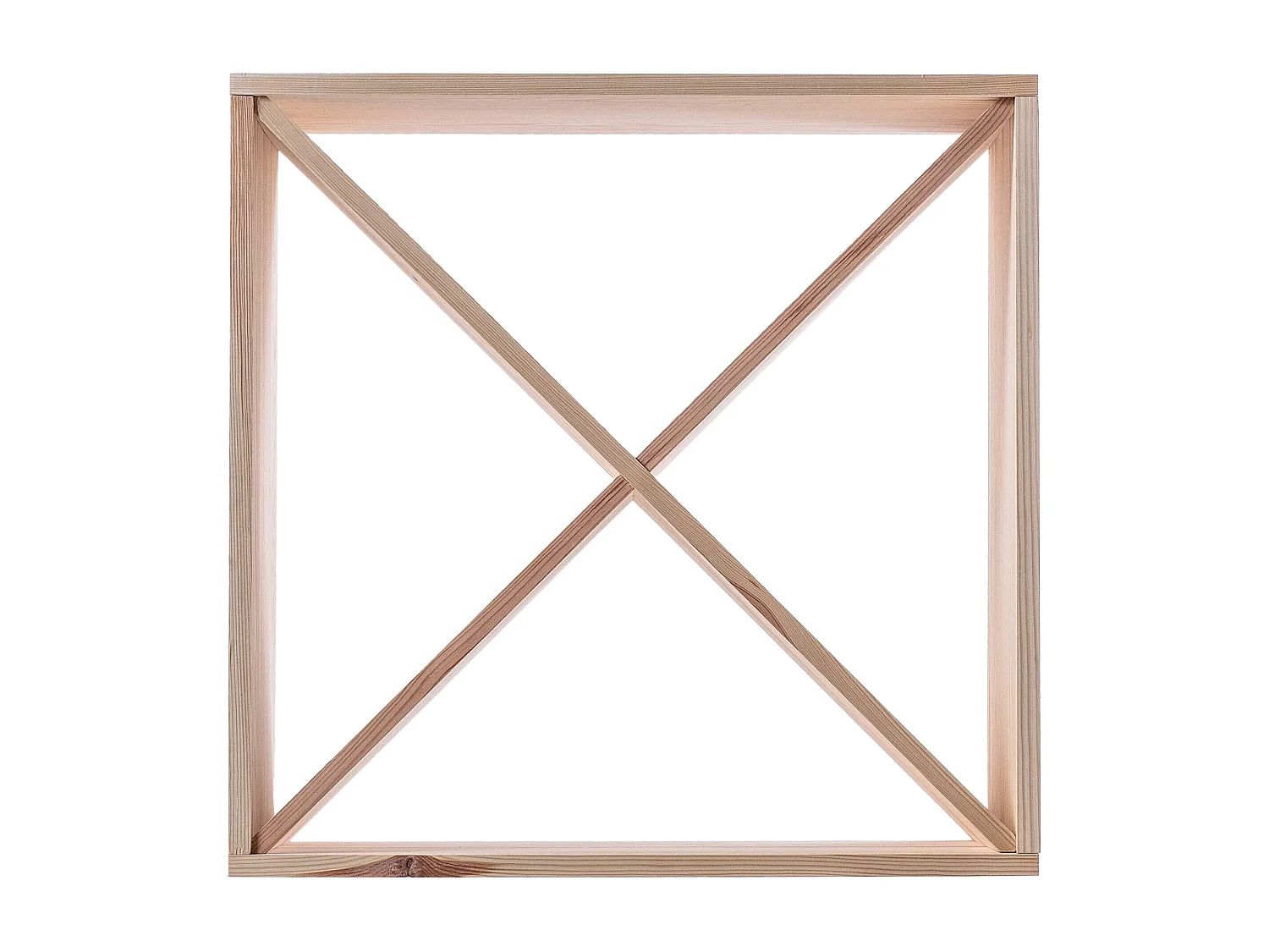 KADAX Regał na wino Loreo X drewniany jasny brąz