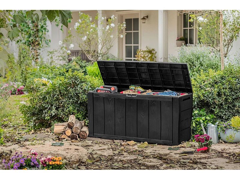 KETER Box da giardino balcone terrazza portaoggetti 270L