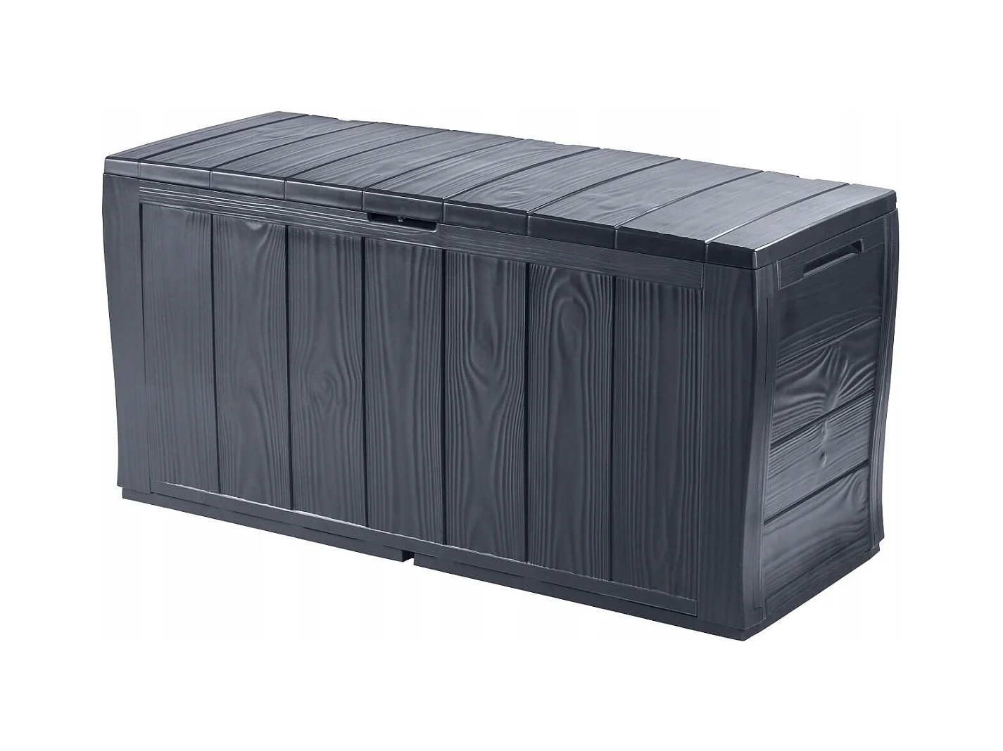 Coffre de rangement Keter Sherwood aspect bois, graphite, 270 L