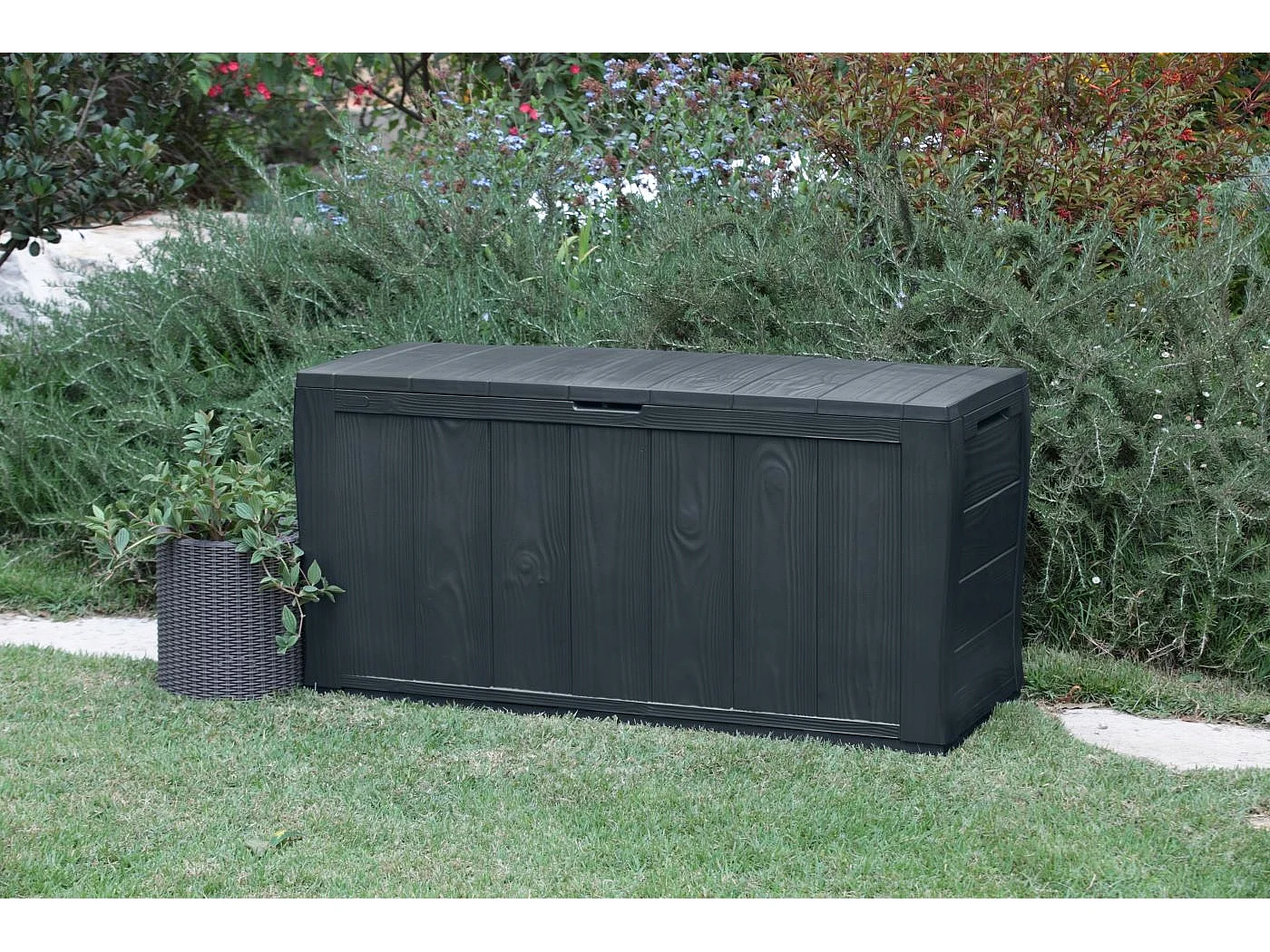 KETER Gartenbox Aufbewahrungssitz 270L Box