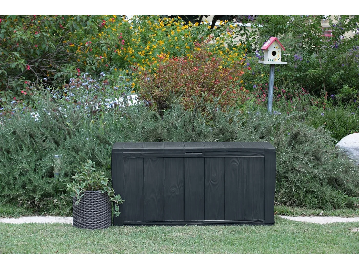 KETER Gartenbox Aufbewahrungssitz 270L Box