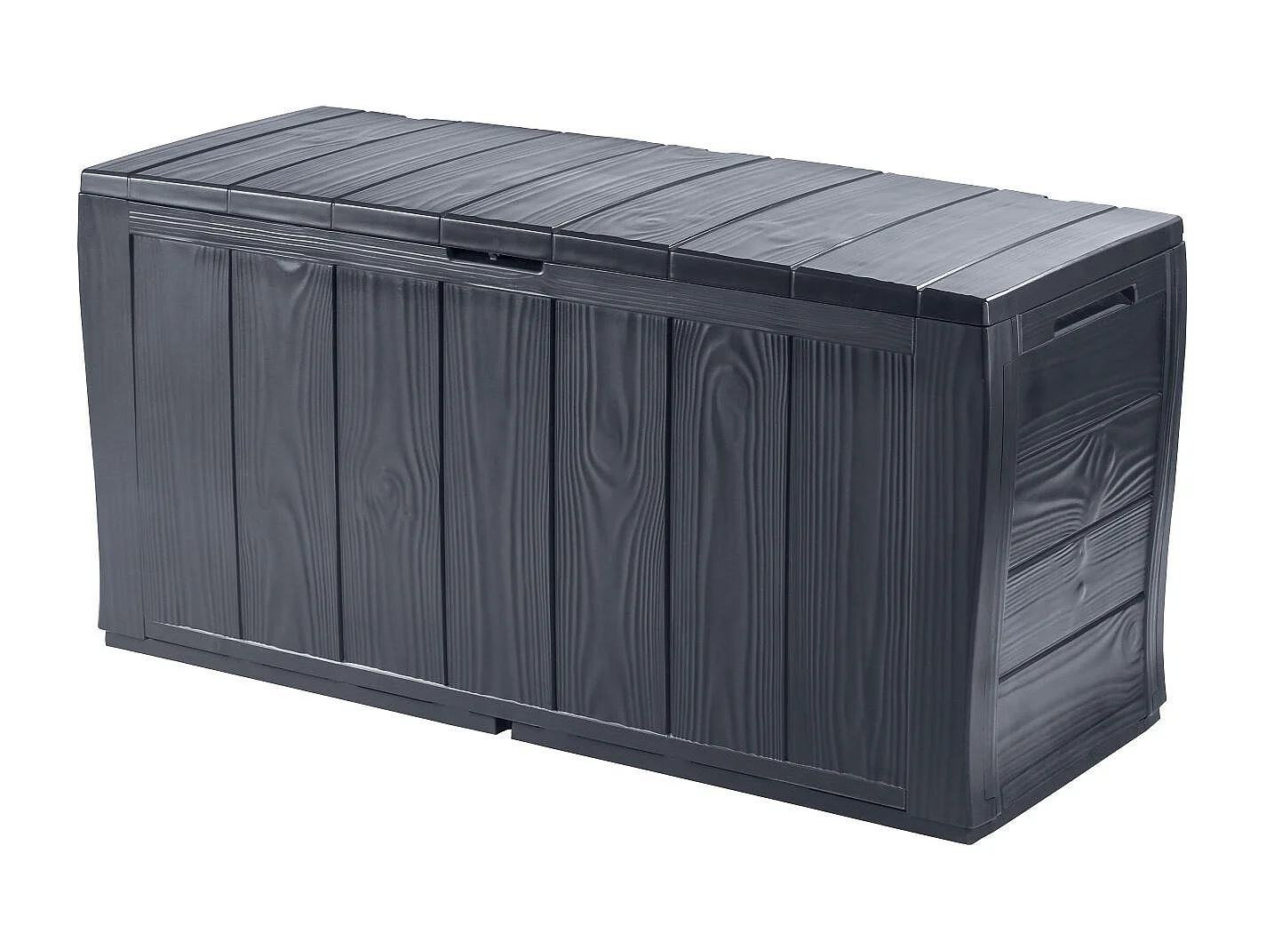 Coffre de rangement Keter Sherwood aspect bois, graphite, 270 L