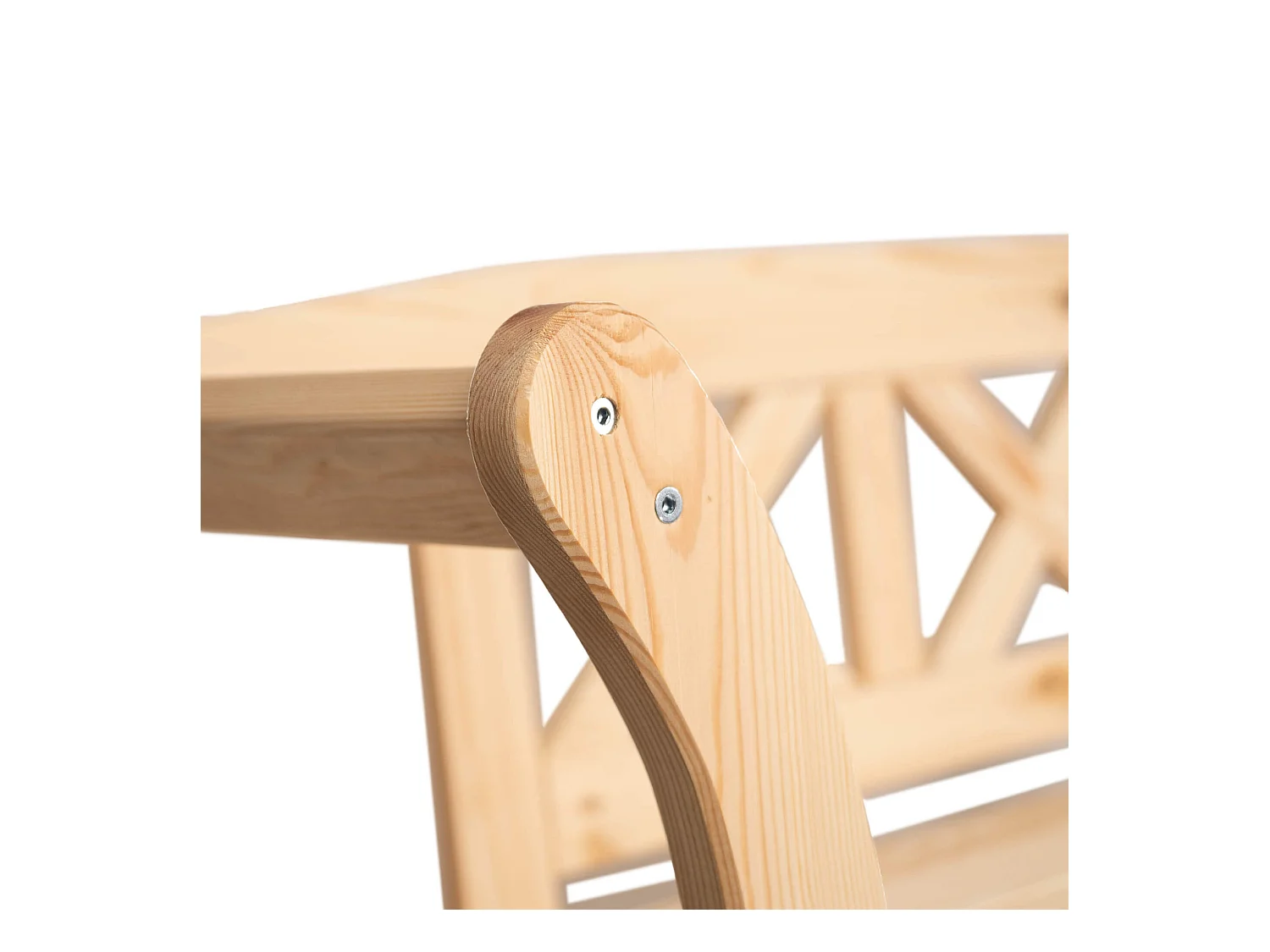 Panchina da giardino con cassone Rosay marrone chiaro