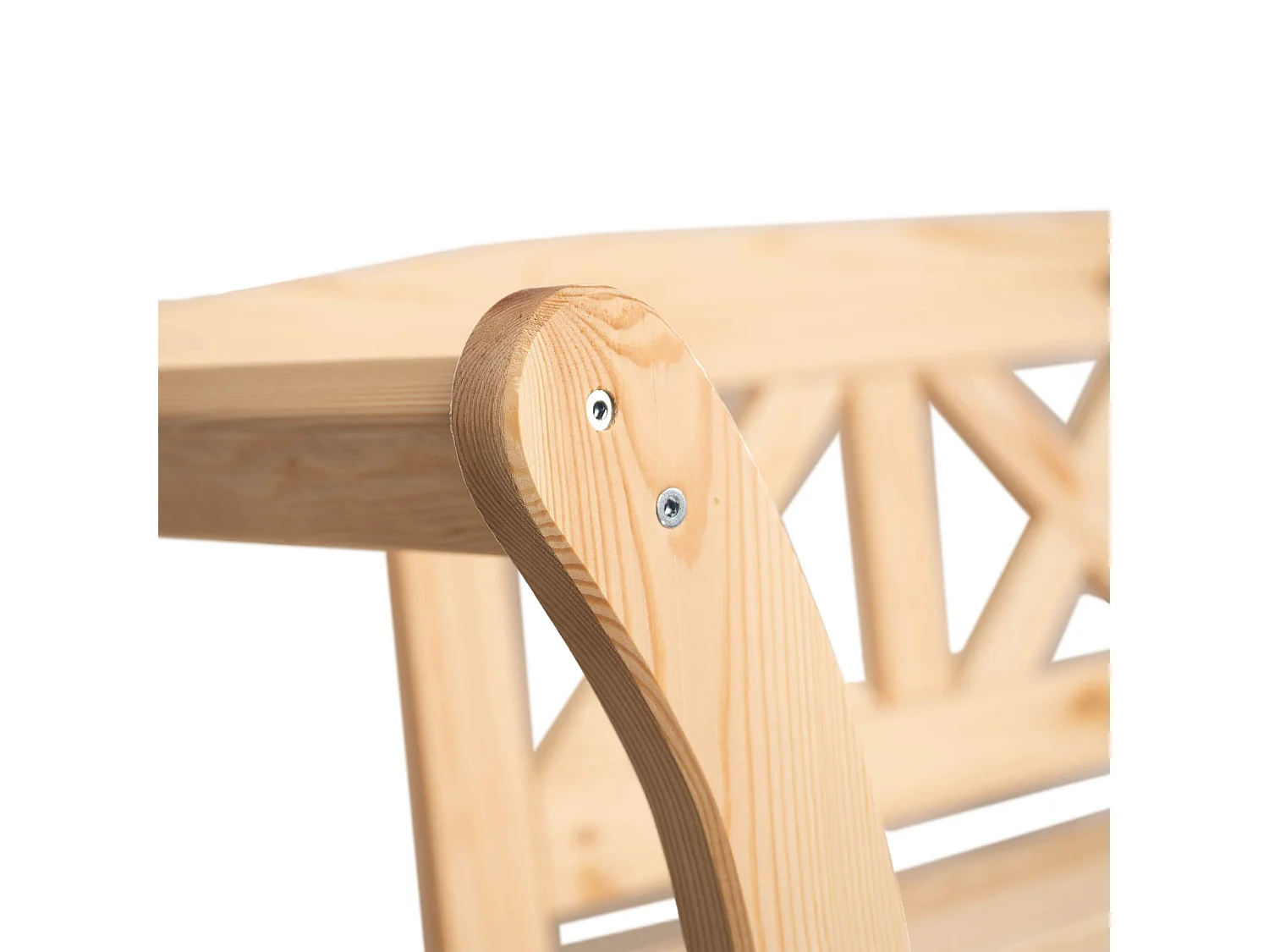 Banc de jardin avec coffre Rosay marron clair