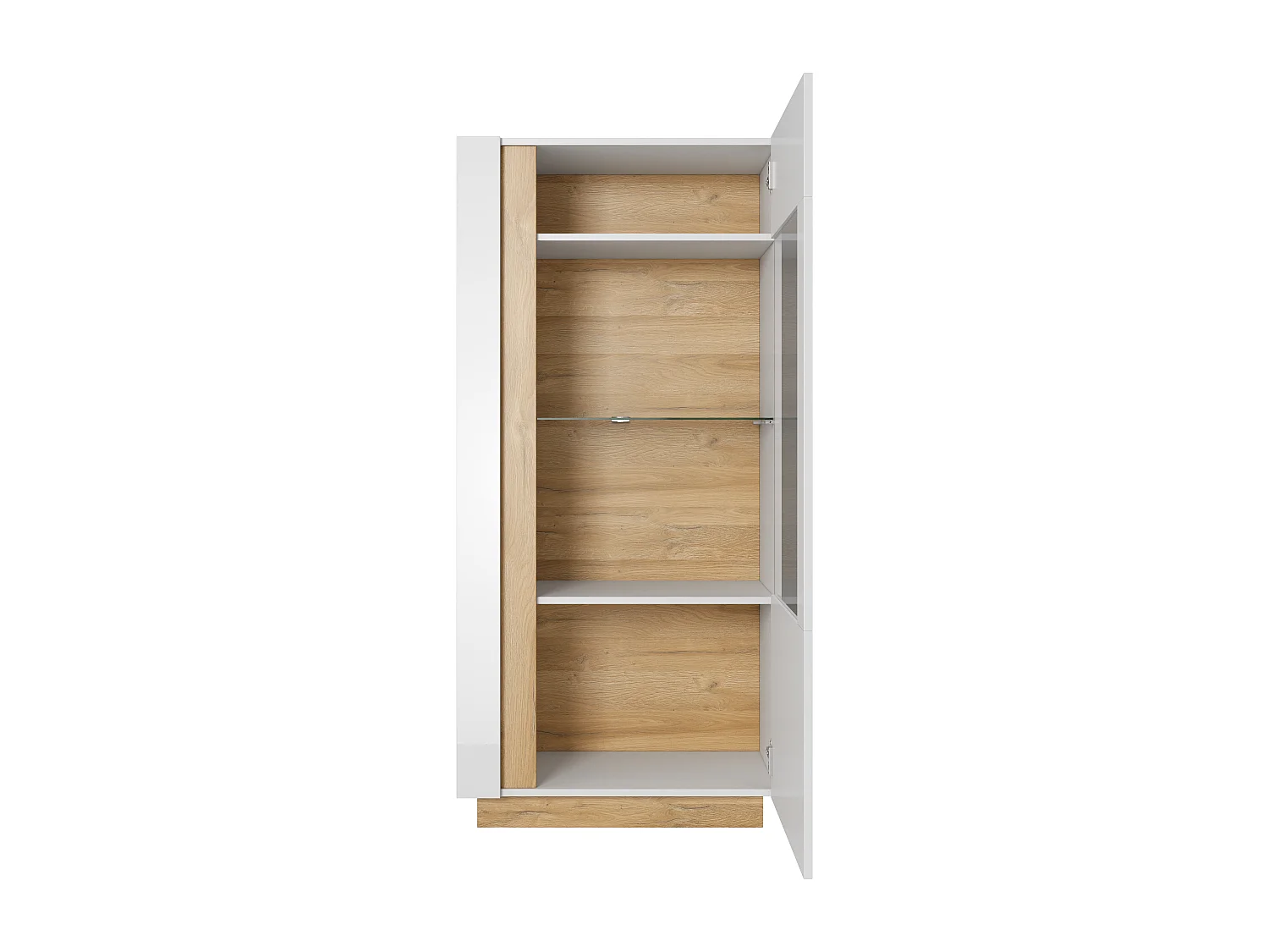 Vetrina 72x154cm con LED bianco lucido VLK2