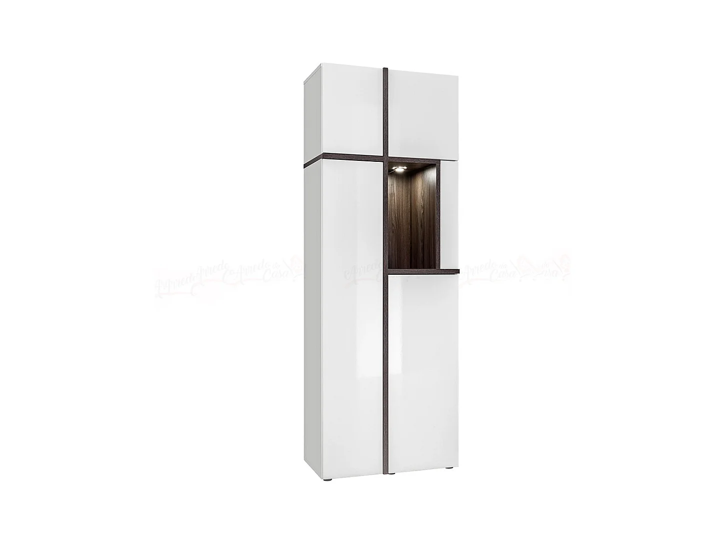 Vetrina a LED per soggiorno design moderno VP7 70x195 bianca
