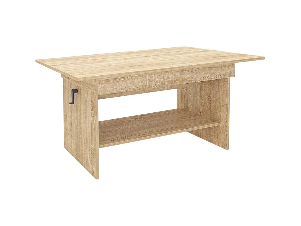 Tavolino da salotto regolabile in rovere naturale TG13