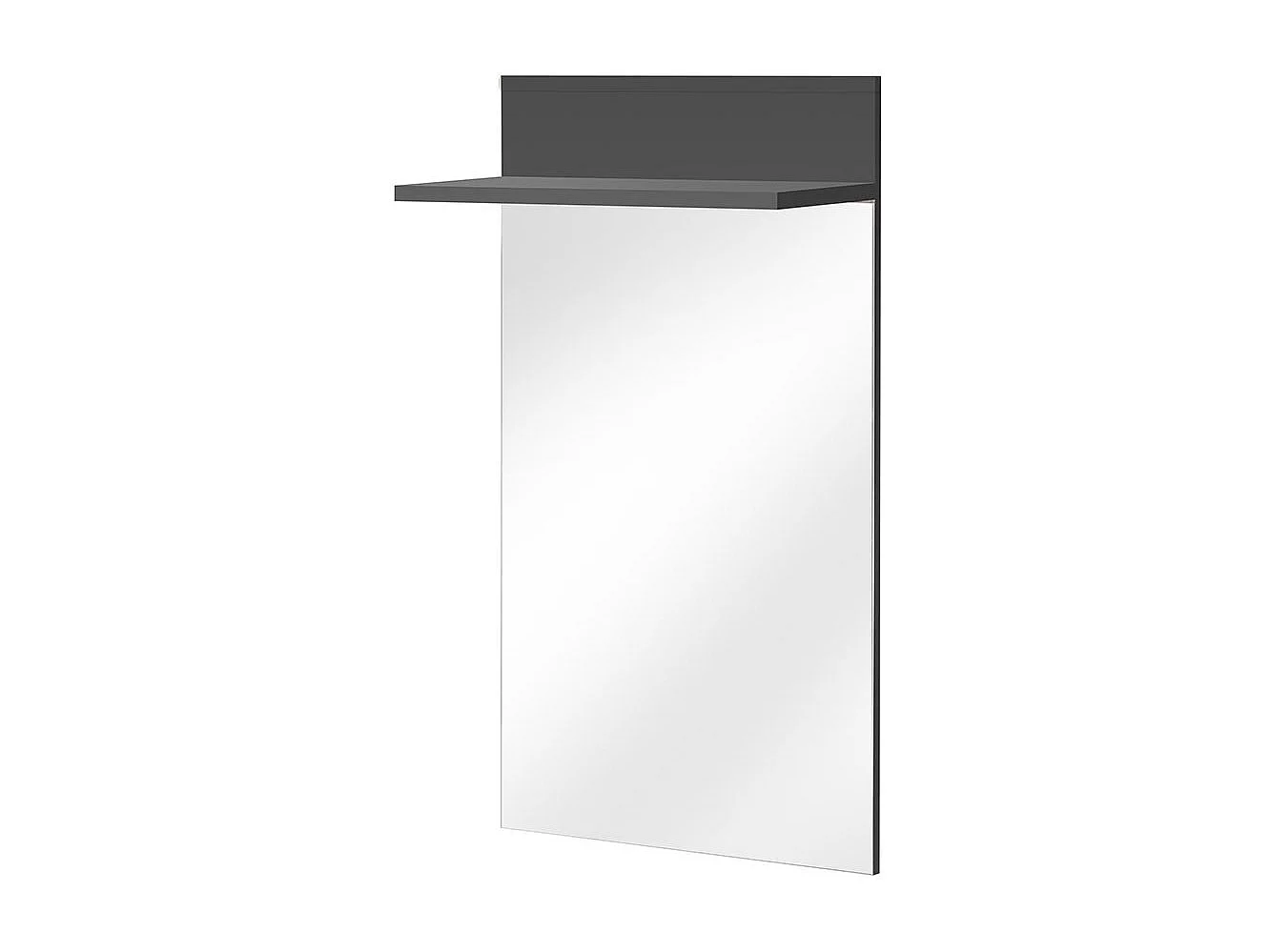 mensola da parete moderna con specchio 60x157 MMP6 antracite
