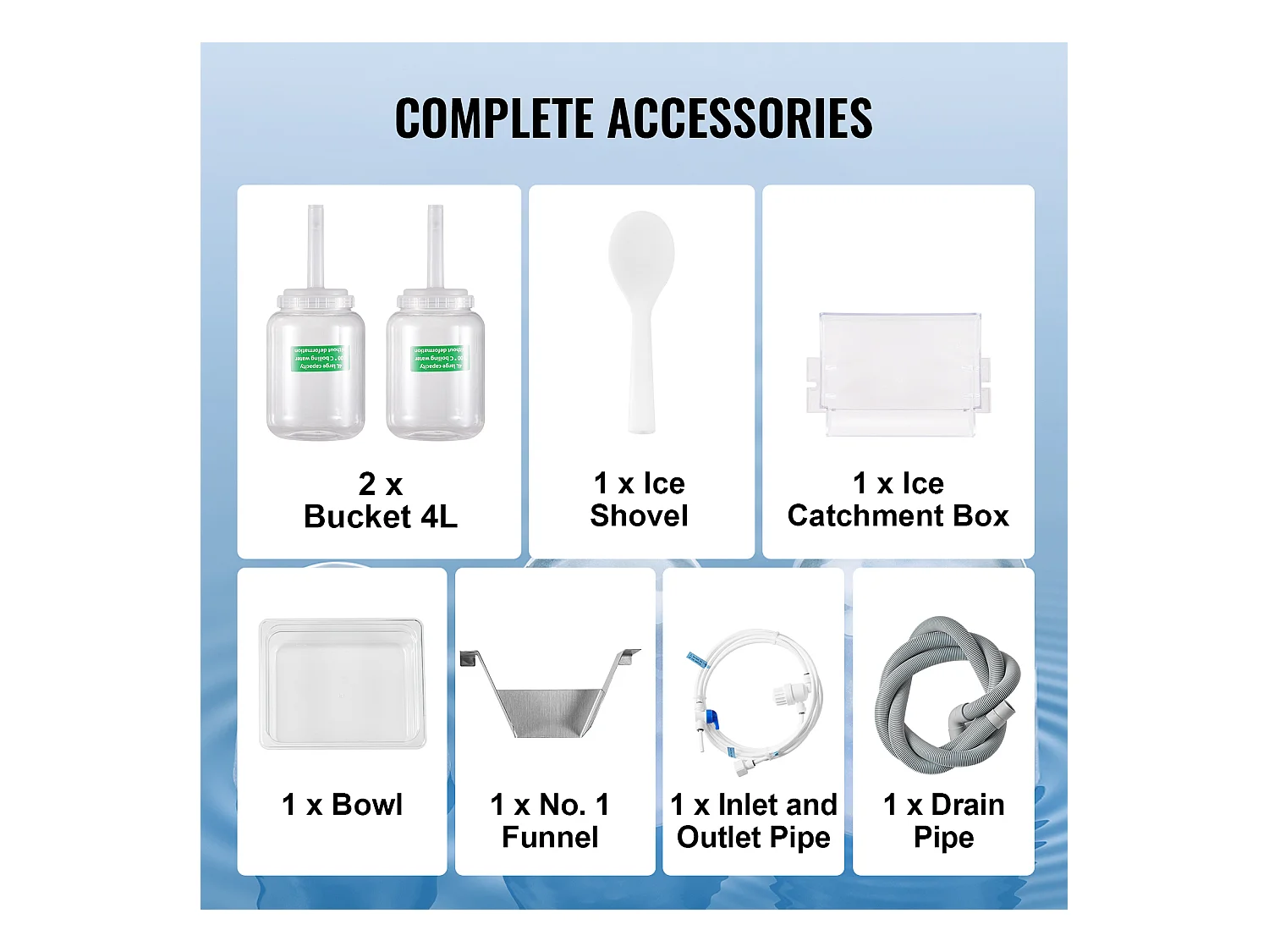 Machine à Glace Commerciale en Flocons de Neige SucceBuy, Sorbetière Capacité de 4 L, Jusqu'à 240 kg/24H en Acier Inoxydable pour Crème Glacée