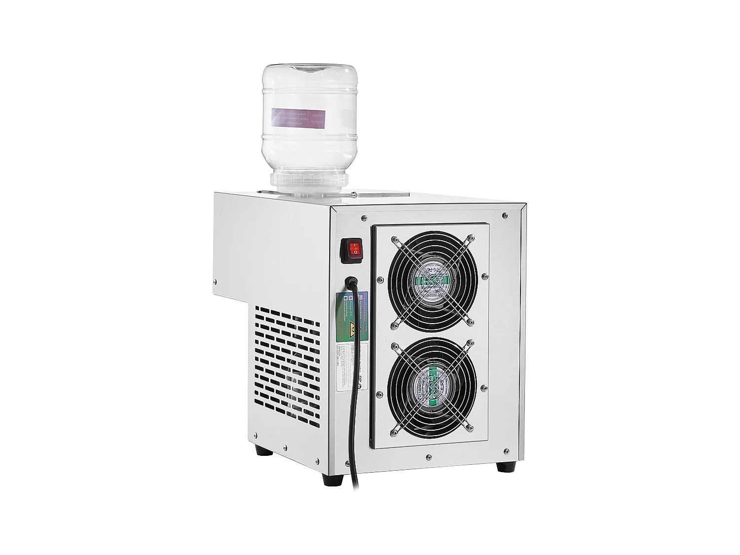 Machine à Glace Commerciale en Flocons de Neige SucceBuy, 125 kg/24H en Acier Inoxydable pour Crème Glacée