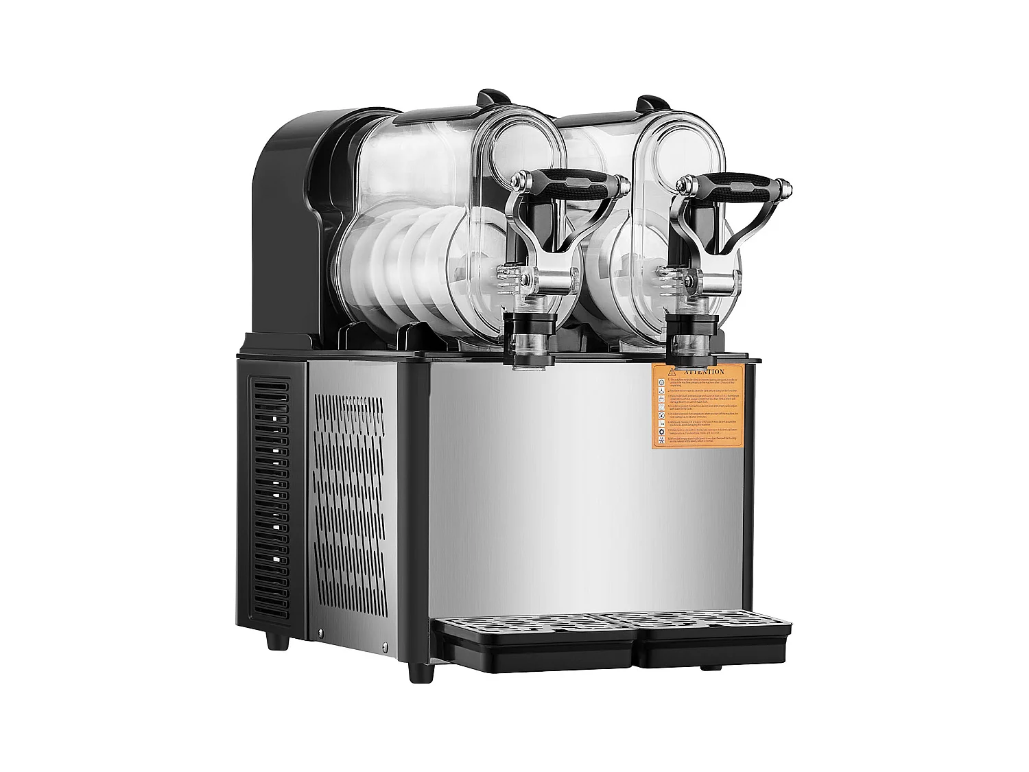 Machine à Granité Commerciale SucceBuy 3 Lx2 Tank, Machine à Boissons Glacées Margarita Smoothie