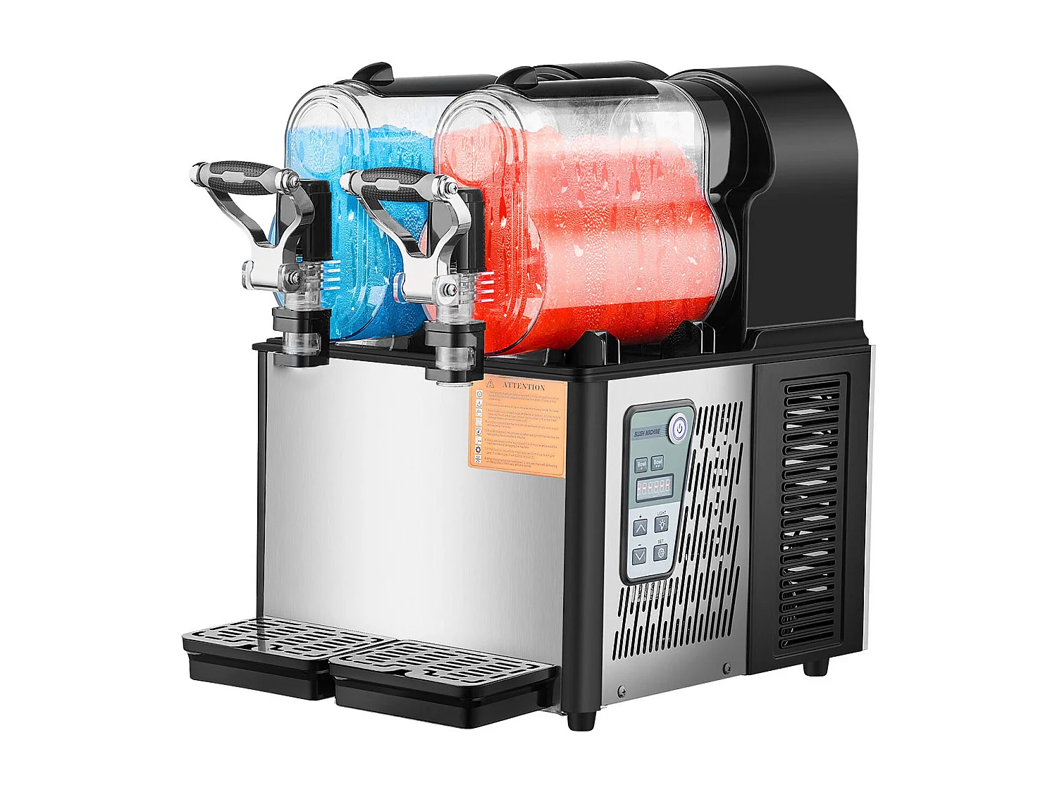 Machine à Granité Commerciale SucceBuy 3 Lx2 Tank, Machine à Boissons Glacées Margarita Smoothie