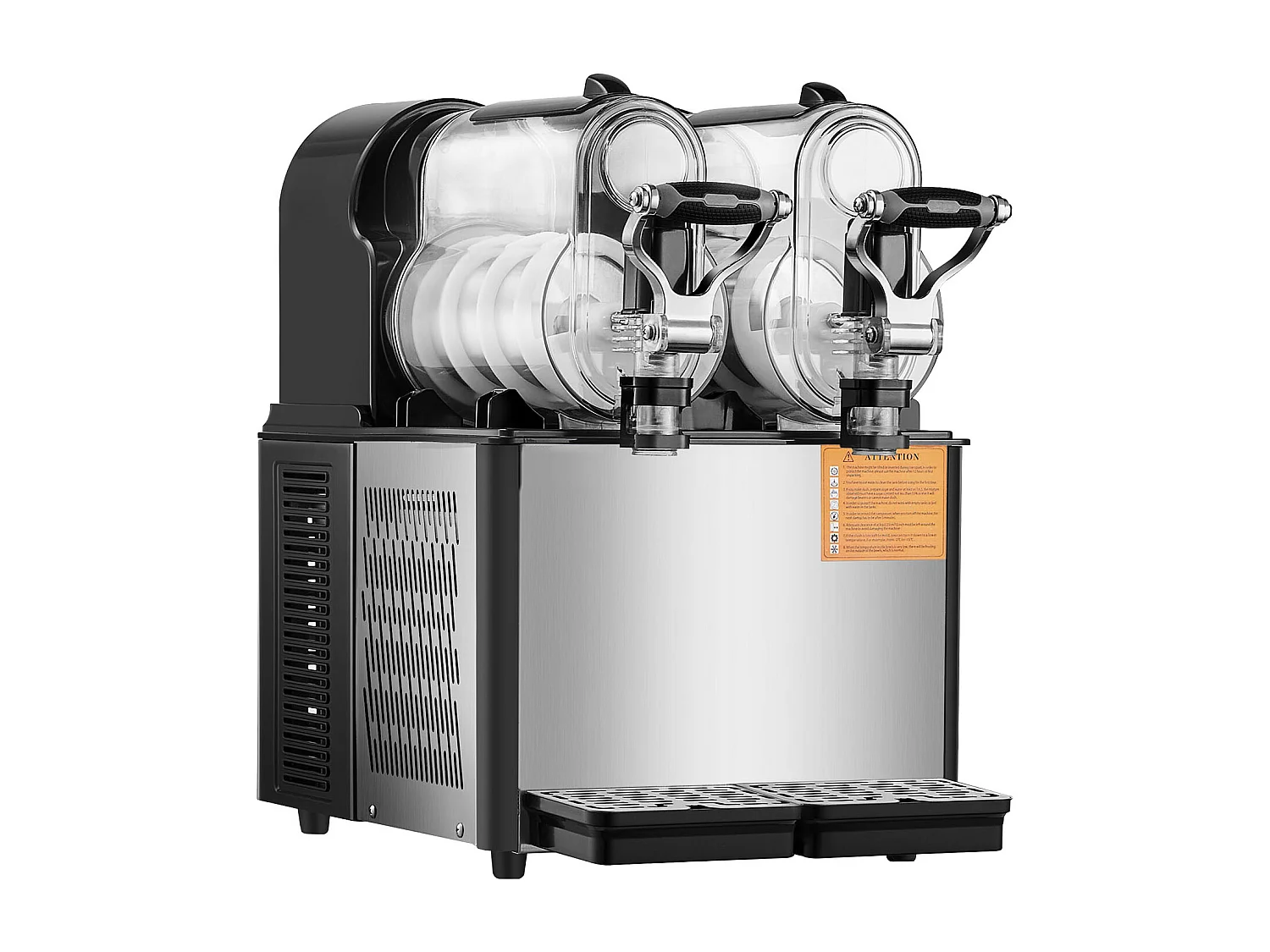 Machine à Granité Commerciale SucceBuy 3 Lx2 Tank, Machine à Boissons Glacées Margarita Smoothie