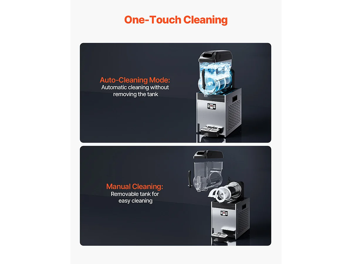 Máquina de Granizado Comercial SucceBuy, 12 L, 48 Xícaras, Aço Inoxidável, para a Casa, as Festas, os Restaurantes, os Cafés e os Bares