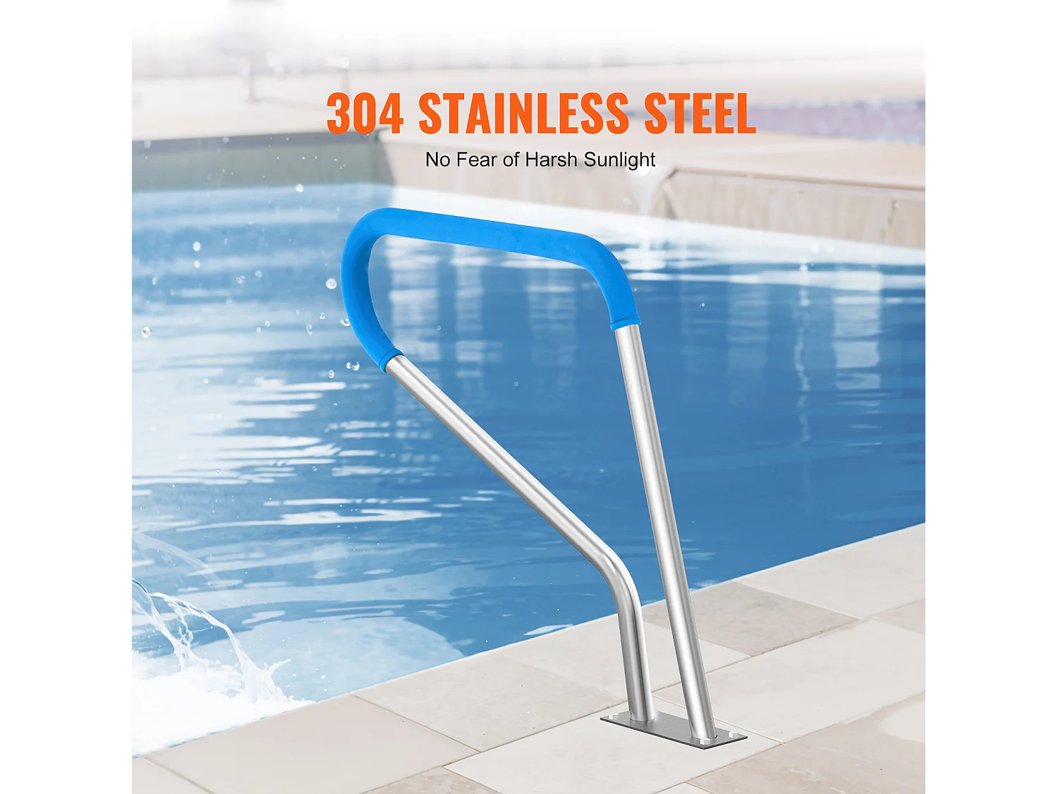 Corrimano per Piscina, SucceBuy 99×81 cm in Acciaio Inossidabile per Piscine e Spa