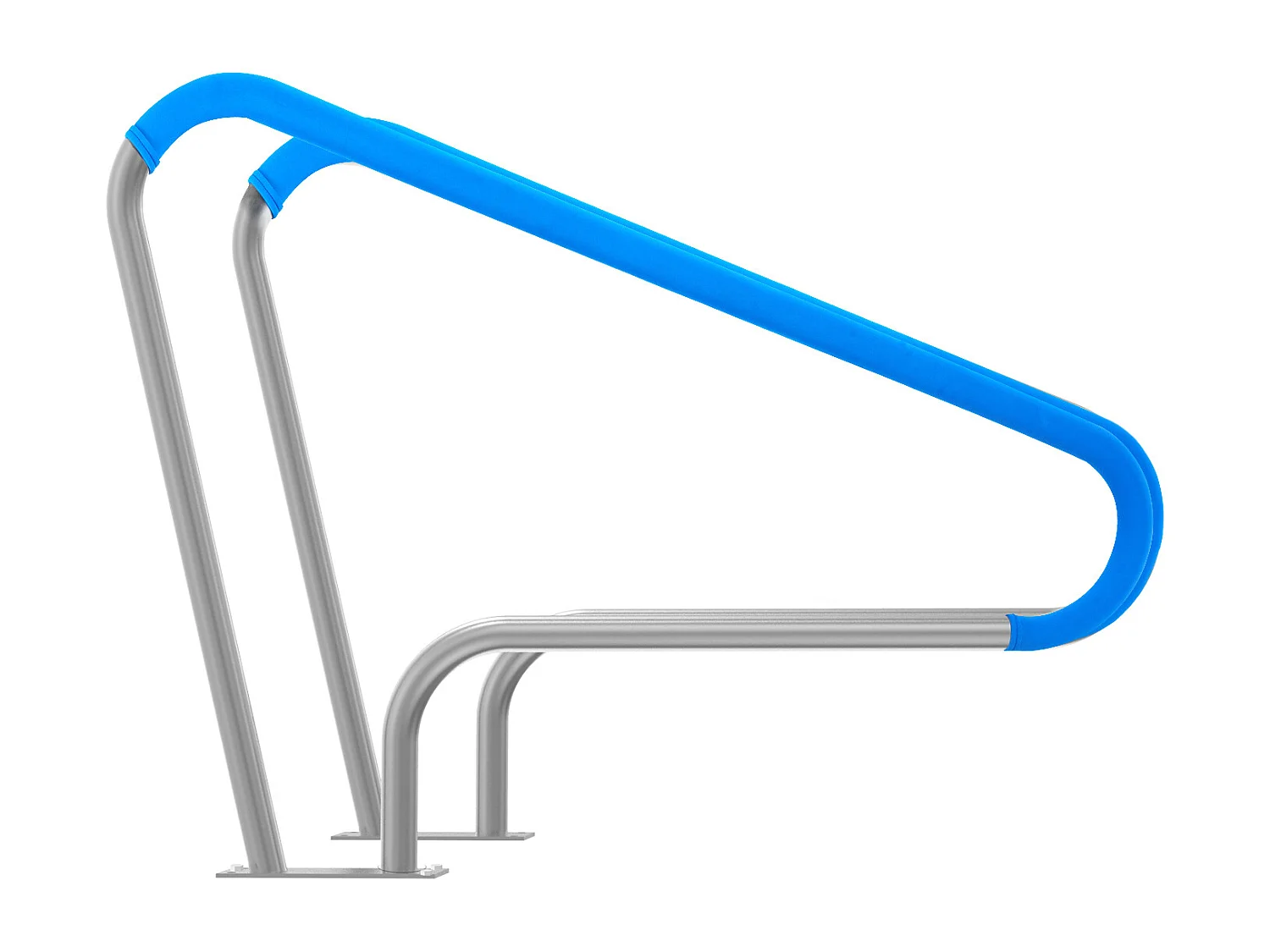 Main Courante de Piscine, SucceBuy Rampe de Piscine 2 Pièces 122×91 cm en Acier Inoxydable avec Plaque de Base pour Spas