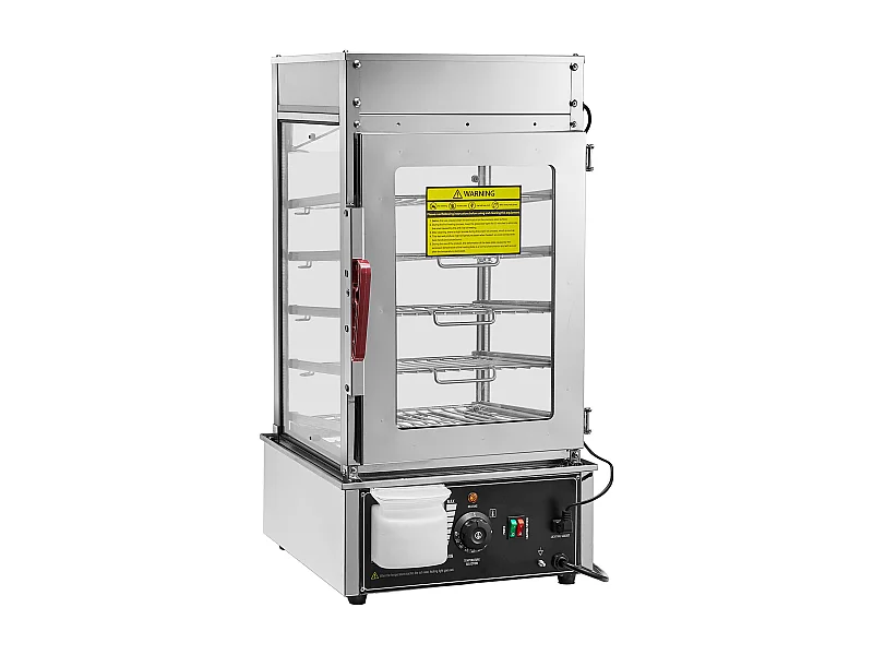 Gewerbliche Lebensmittel-Wärmevitrine SucceBuy, 5-Ebenen-Elektro-Dampfgarer, Dampfgaren für Verschiedene Lebensmittel