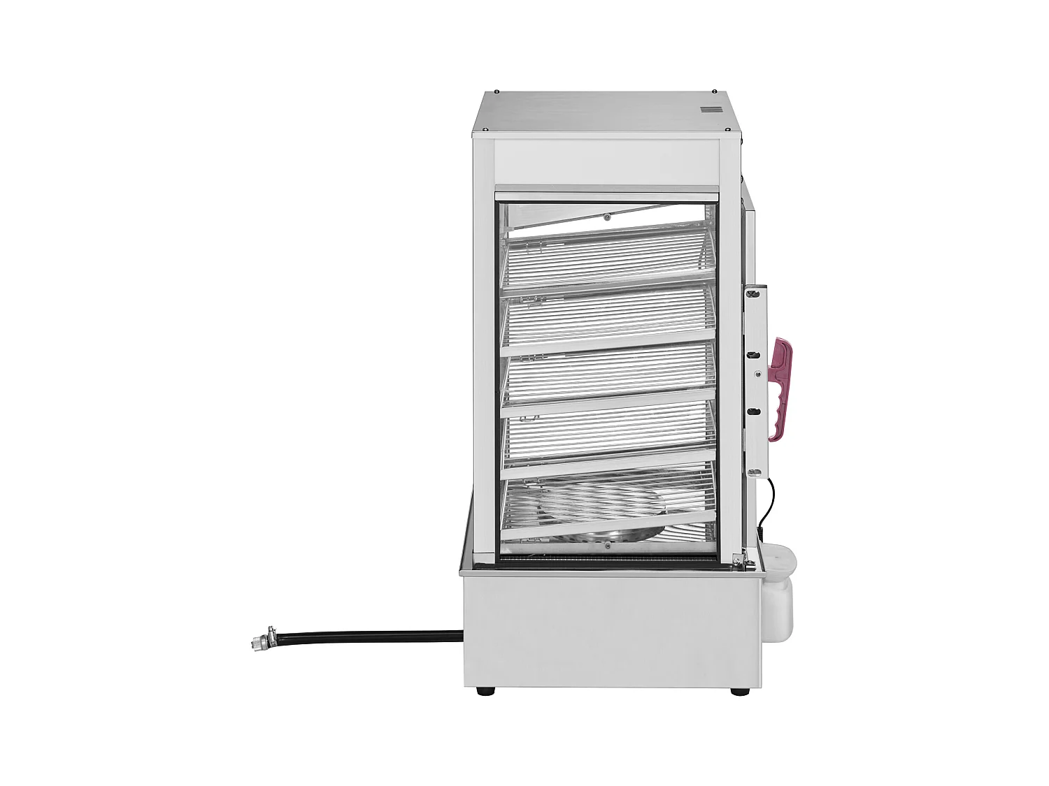 Vitrine Chauffante pour Aliments Commerciaux SucceBuy Cuiseur Vapeur Électrique à 5 Niveaux, Chauffage à la Vapeur pour Divers Aliments