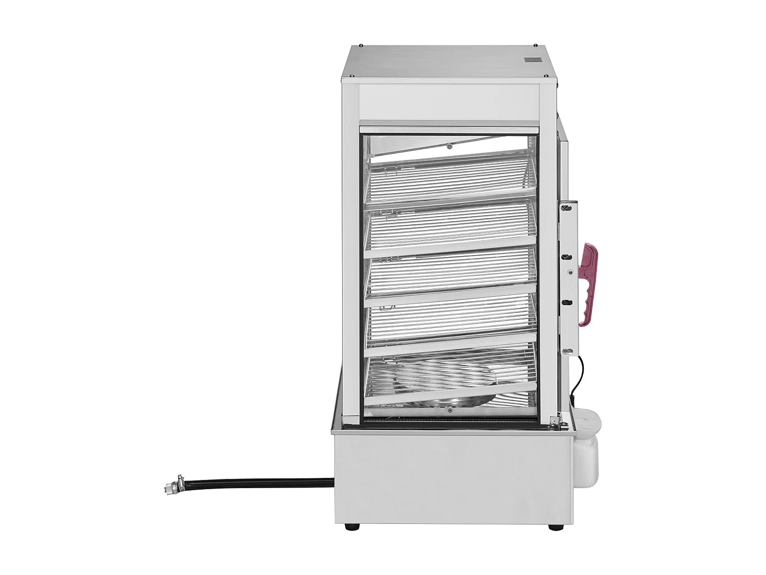 Vitrine Chauffante pour Aliments Commerciaux SucceBuy Cuiseur Vapeur Électrique à 5 Niveaux, Chauffage à la Vapeur pour Divers Aliments