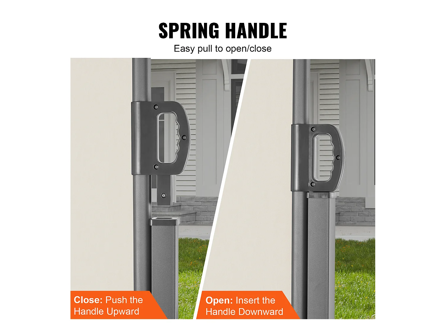 Auvent Latéral Rétractable SucceBuy, 200 x 600 cm, Clôture de Séparation pour Patio