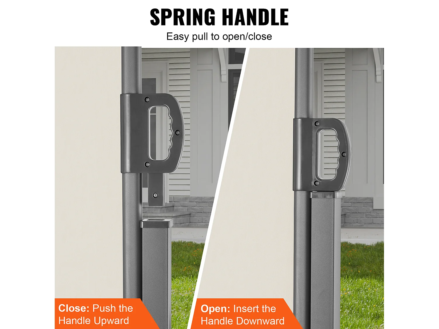 Auvent Latéral Rétractable SucceBuy, 200 x 600 cm, Clôture de Séparation pour Patio