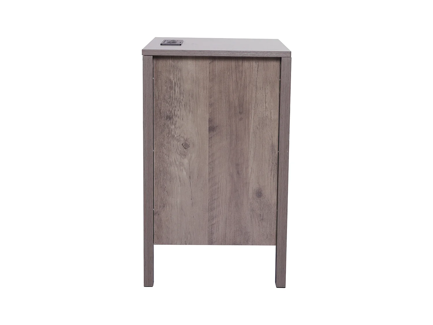 Table d'Appoint SucceBuy, Lot de 2, 3 Niveaux, Gris, avec Ports et Prises USB