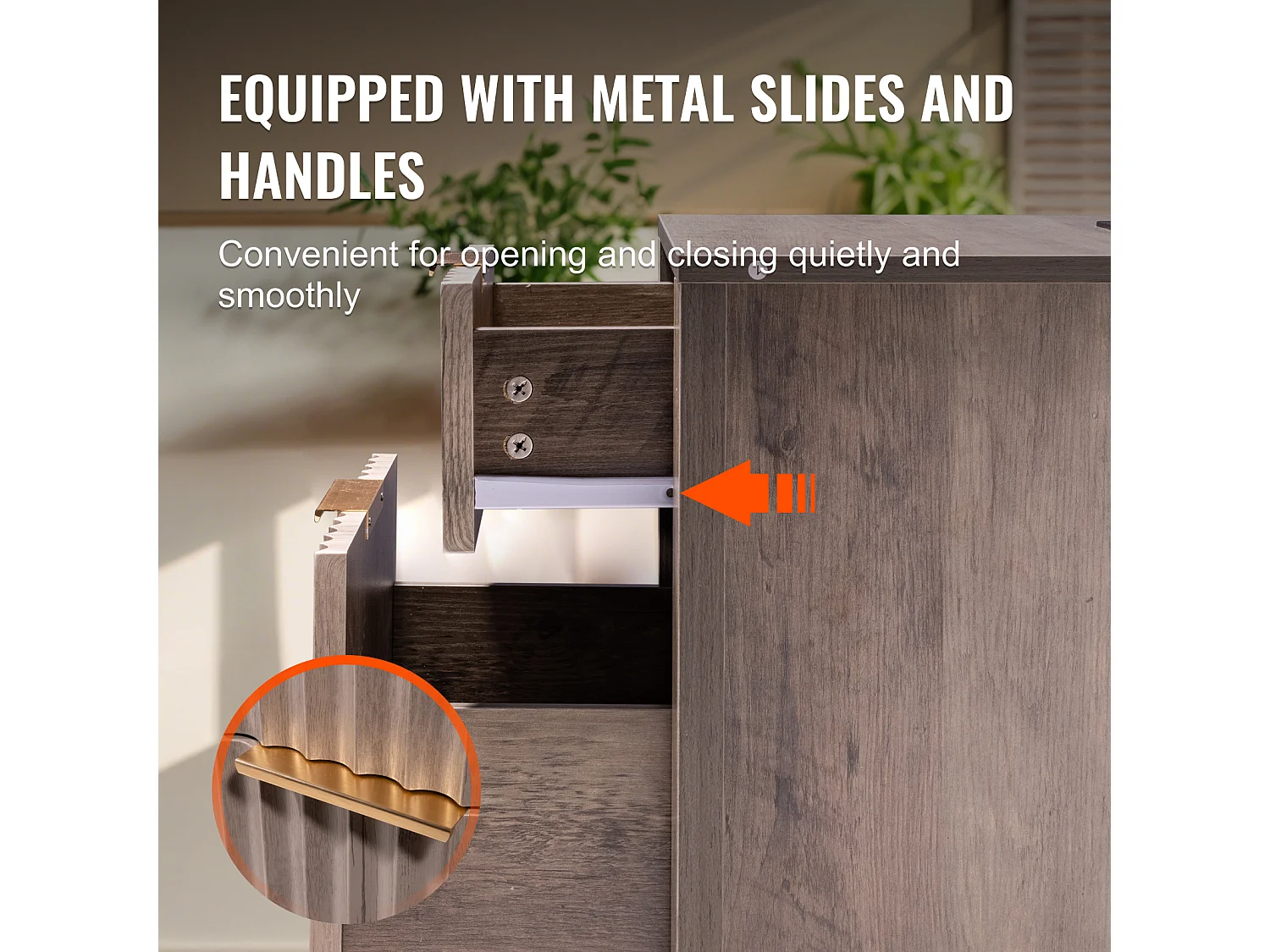 Table d'Appoint SucceBuy, Lot de 2, 3 Niveaux, Gris, avec Ports et Prises USB