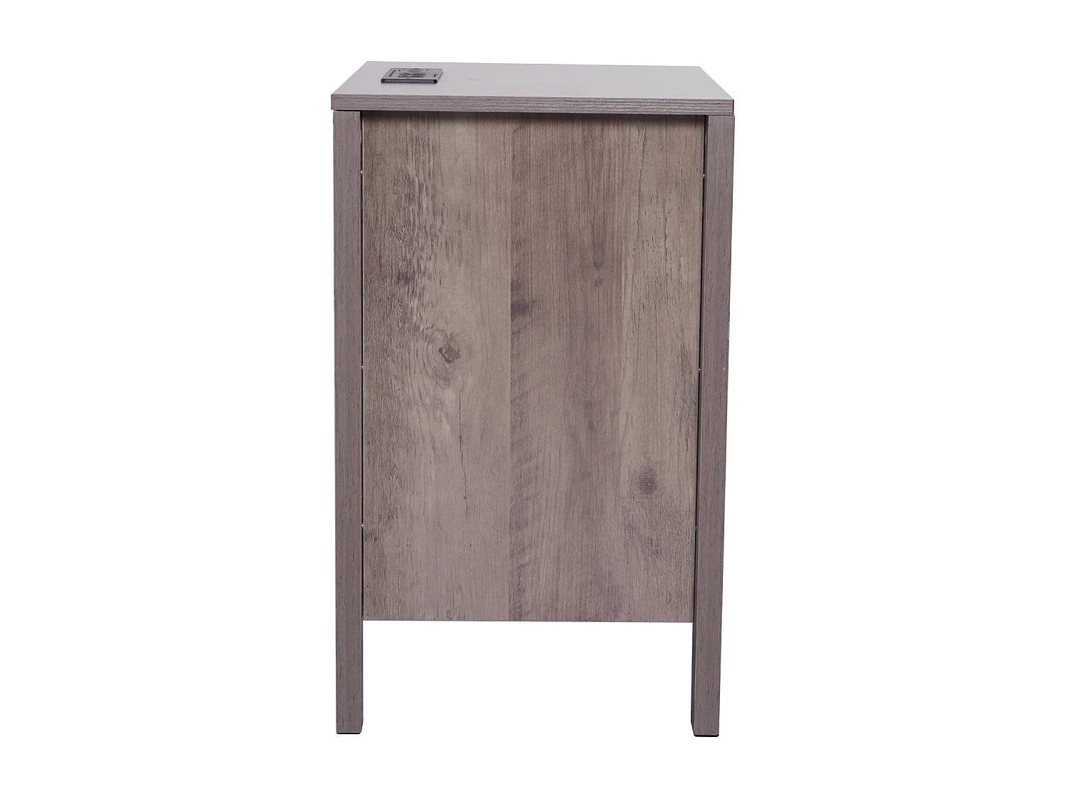 Table d'Appoint SucceBuy, Lot de 2, 3 Niveaux, Gris, avec Ports et Prises USB