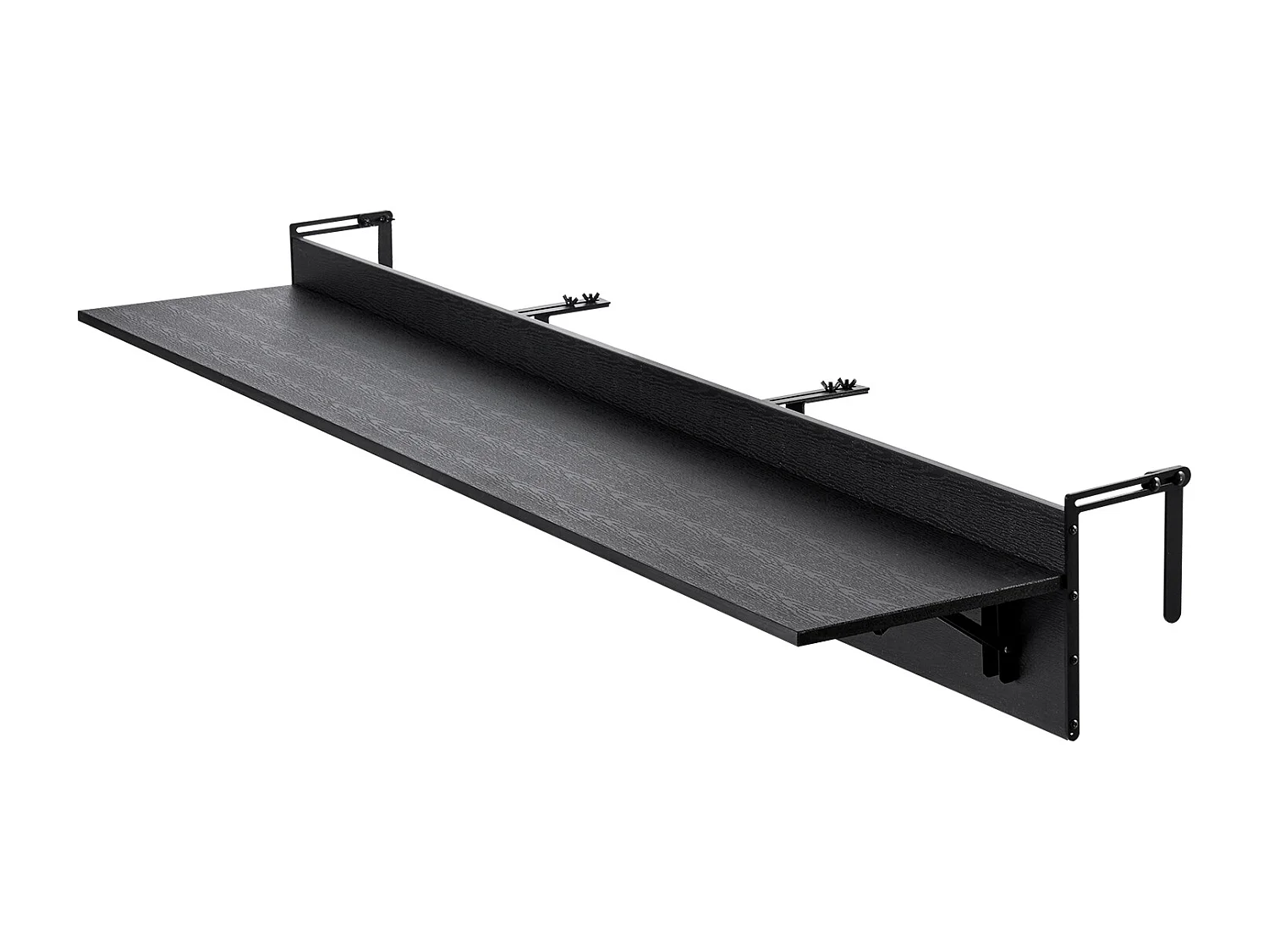 Table Suspendue de Balcon, SucceBuy Table de Balcon Pliable 30 × 150 cm, Table de Bar pour Balustrade de Patio Extérieur