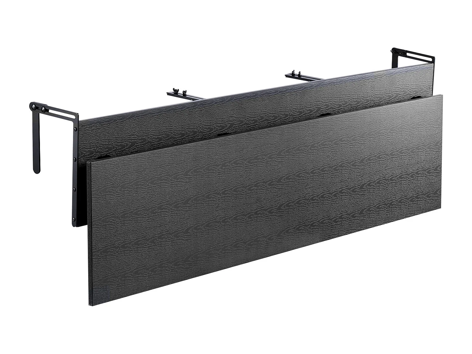 Table Suspendue de Balcon, SucceBuy Table de Balcon Pliable 30 × 150 cm, Table de Bar pour Balustrade de Patio Extérieur