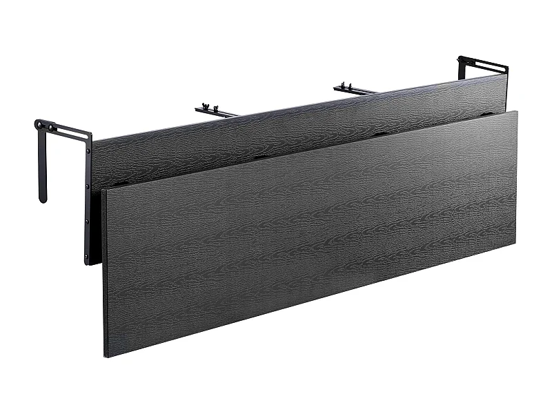 Table Suspendue de Balcon, SucceBuy Table de Balcon Pliable 30 × 150 cm, Table de Bar pour Balustrade de Patio Extérieur