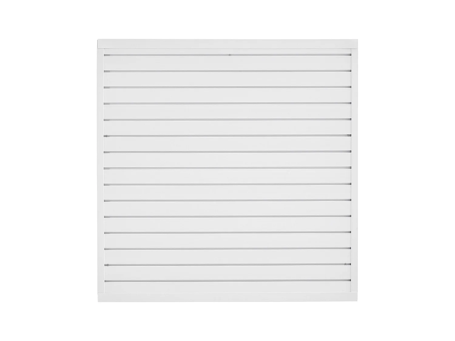 Panneau Mural à Lattes SucceBuy, 122 x 122 cm, Lattes de Garage en PVC Blanc, Conception Modulaire