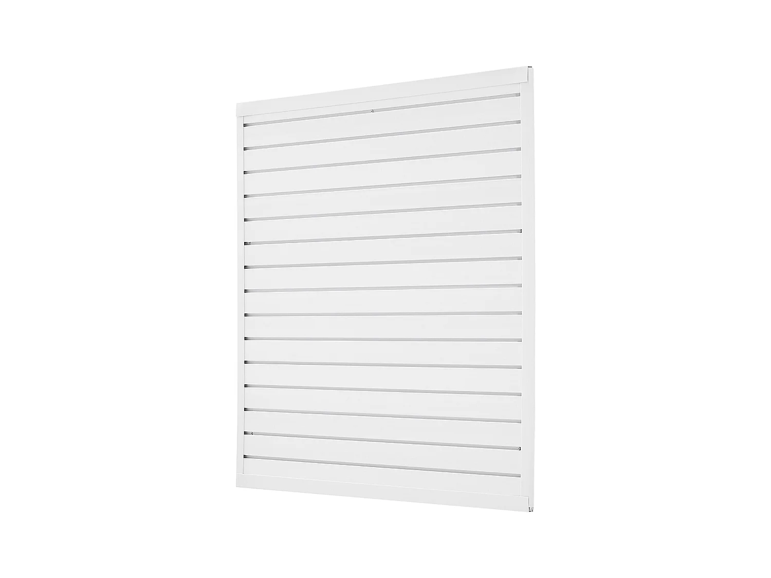 Panneau Mural à Lattes SucceBuy, 122 x 122 cm, Lattes de Garage en PVC Blanc, Conception Modulaire