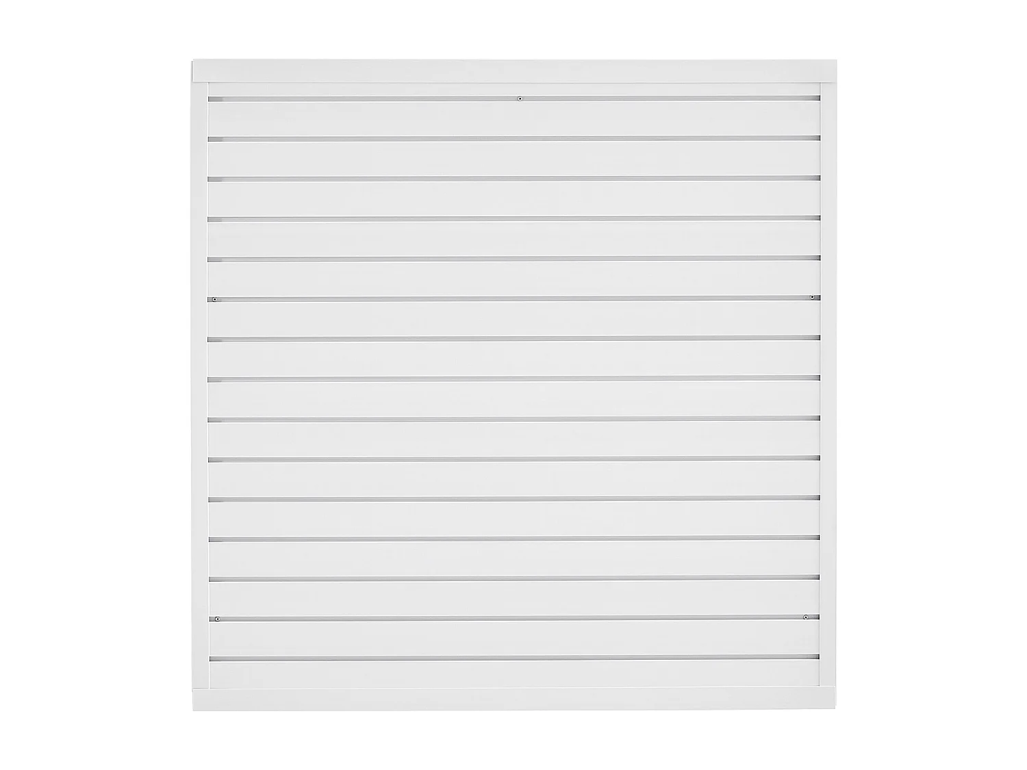 Panneau Mural à Lattes SucceBuy, 122 x 122 cm, Lattes de Garage en PVC Blanc, Conception Modulaire