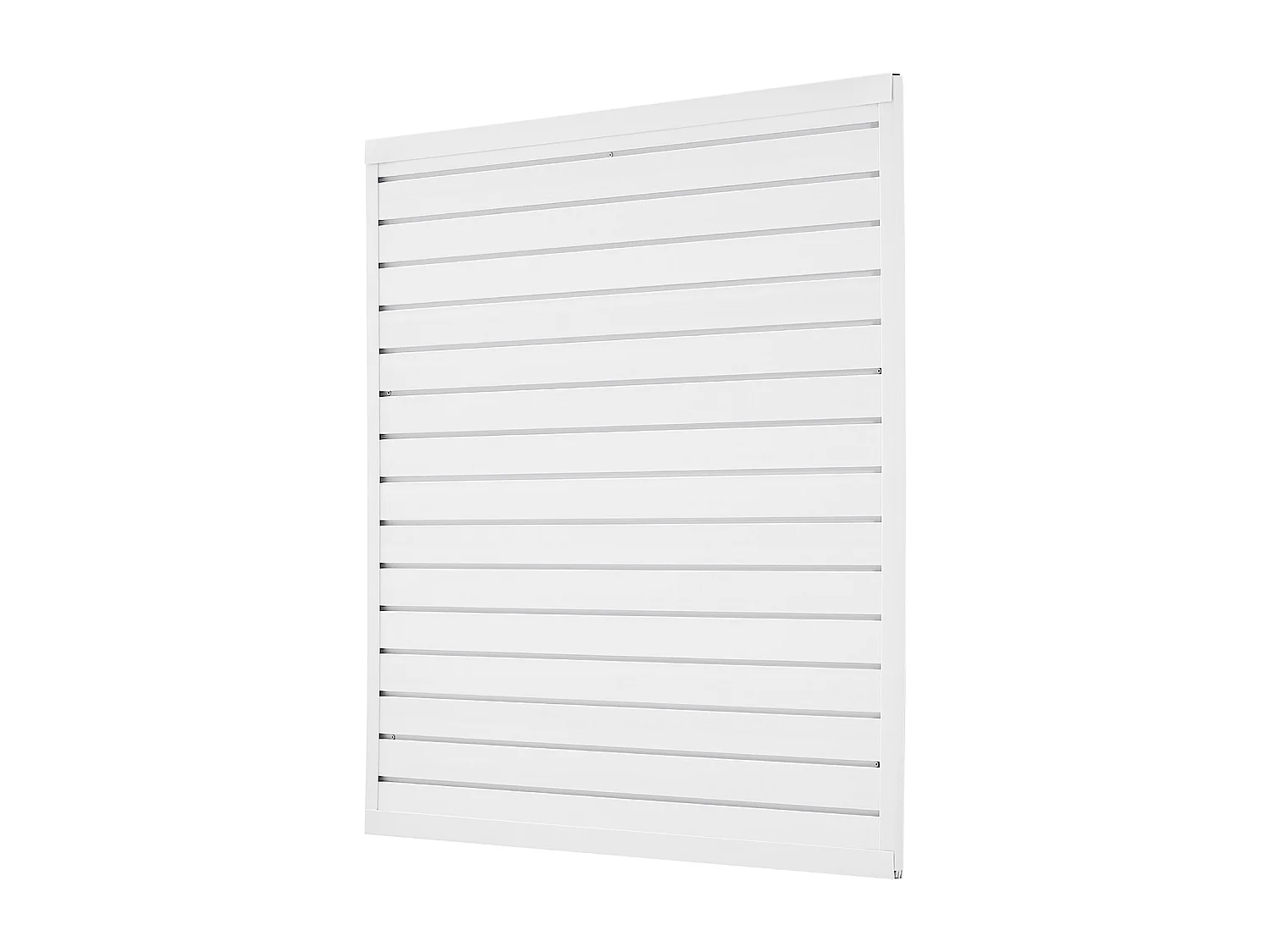 Panneau Mural à Lattes SucceBuy, 122 x 122 cm, Lattes de Garage en PVC Blanc, Conception Modulaire