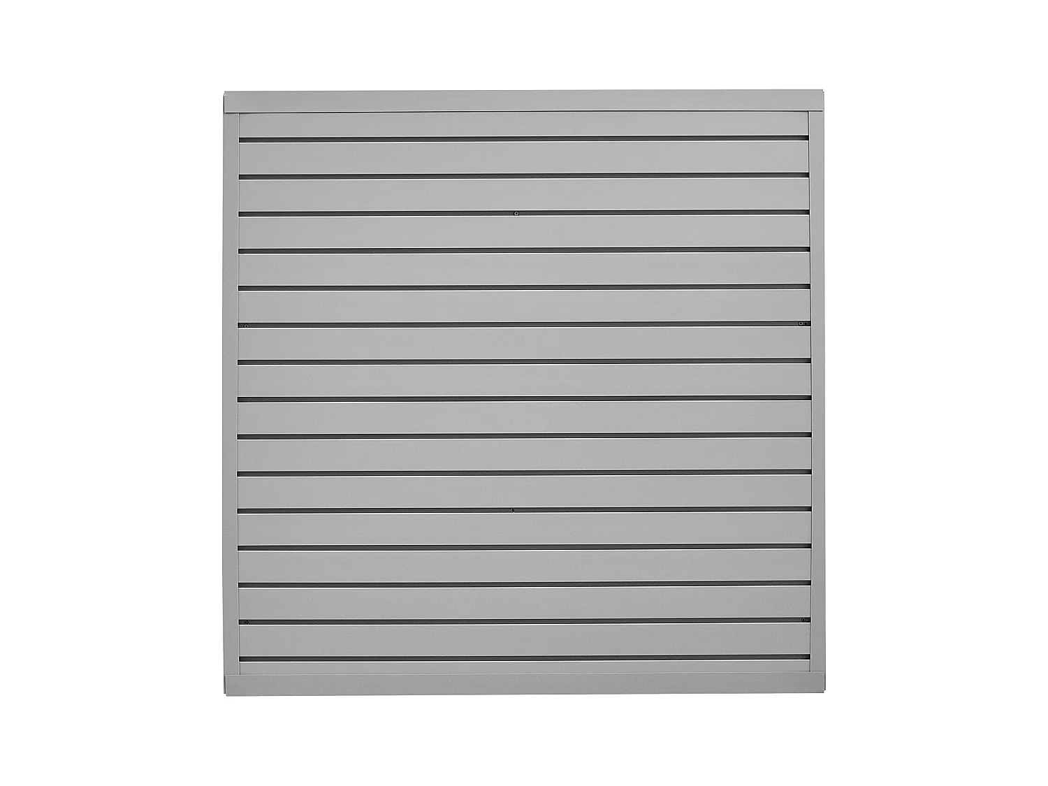 Panneau Mural à Lattes SucceBuy, 122 x 122 cm, Lattes de Garage en PVC Gris, Conception Modulaire