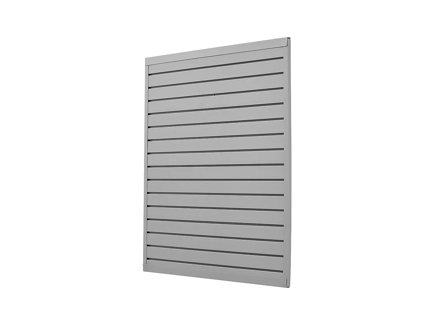 Panneau Mural à Lattes SucceBuy, 122 x 122 cm, Lattes de Garage en PVC Gris, Conception Modulaire