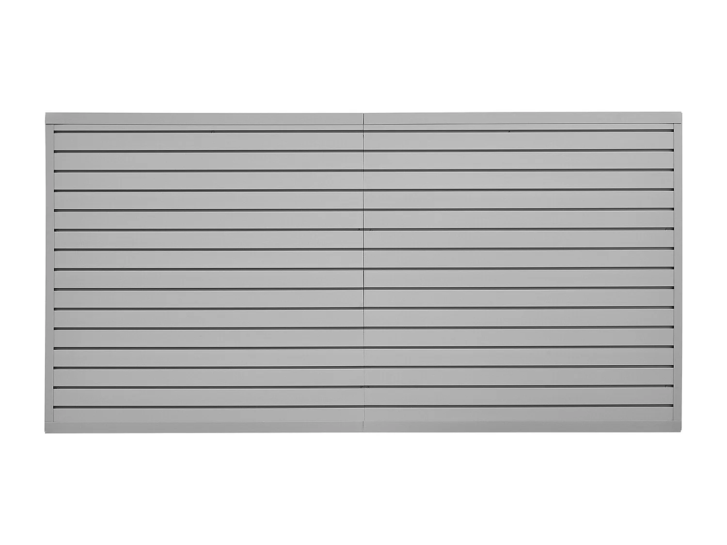 Panneau Mural à Lattes en PVC SucceBuy, 244 x 122 cm, Gris, avec Accessoires, Découpe à Faire Soi-même pour le Rangement et l'Affichage