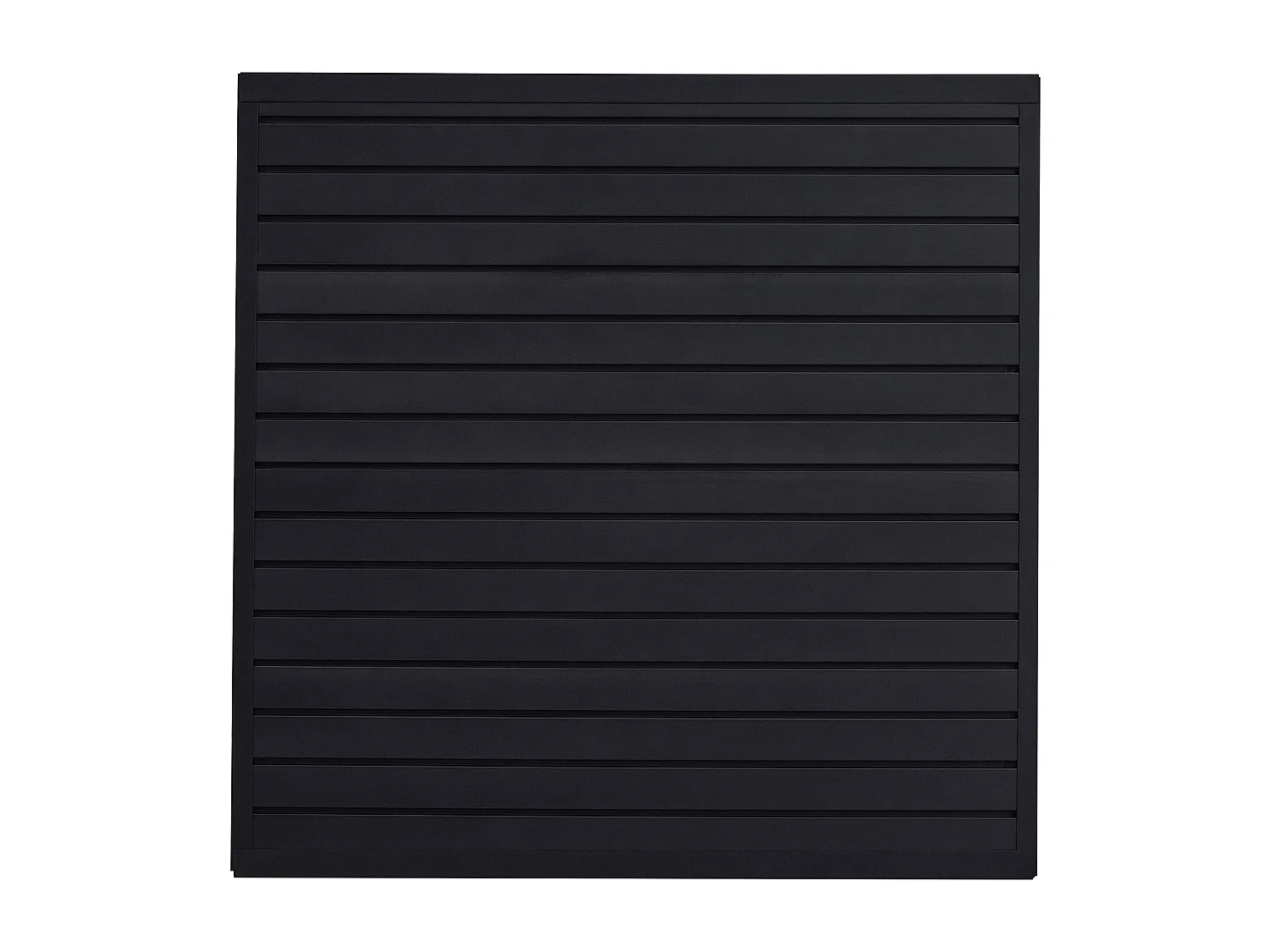 Panneau Mural à Lattes SucceBuy, 122 x 122 cm, Lattes de Garage en PVC Noir, Conception Modulaire