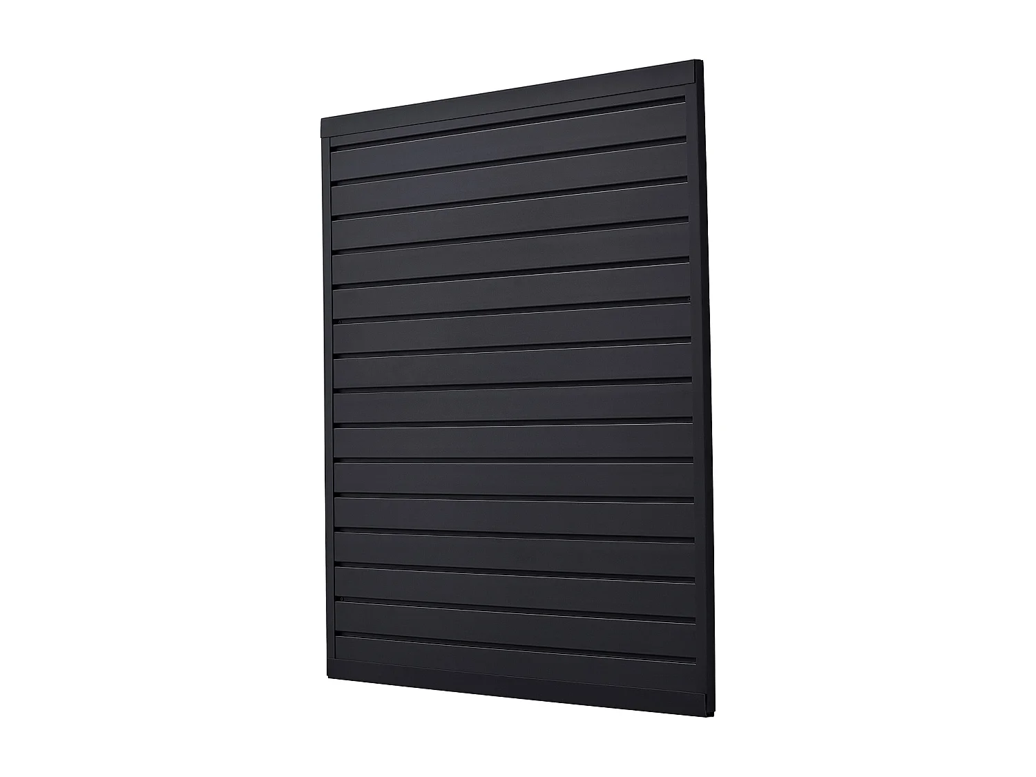 Panneau Mural à Lattes SucceBuy, 122 x 122 cm, Lattes de Garage en PVC Noir, Conception Modulaire